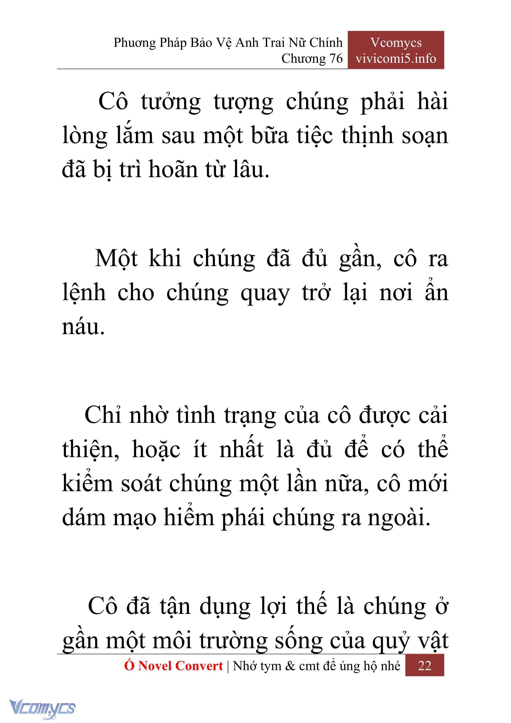 [Novel] Phương Pháp Bảo Vệ Anh Trai Nữ Chính Chap 76 - Trang 2