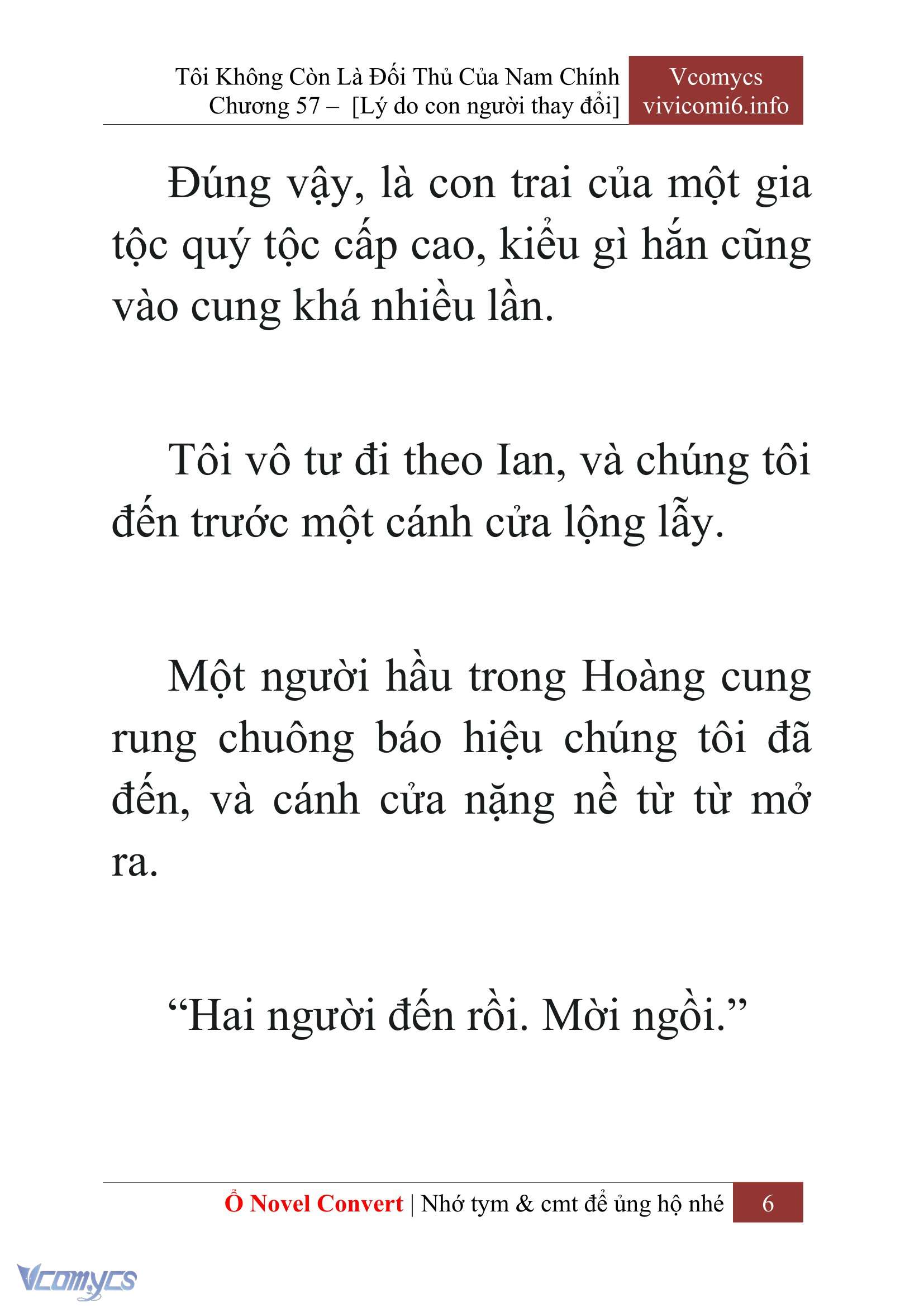 [Novel] Tôi Không Còn Là Đối Thủ Của Nam Chính Chap 57 - Trang 2