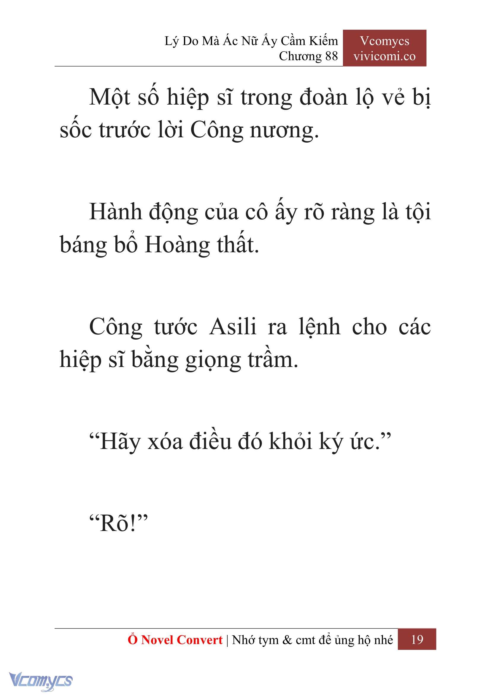[Novel] Lý Do Mà Ác Nữ Ấy Cầm Kiếm Chap 88 - Trang 2