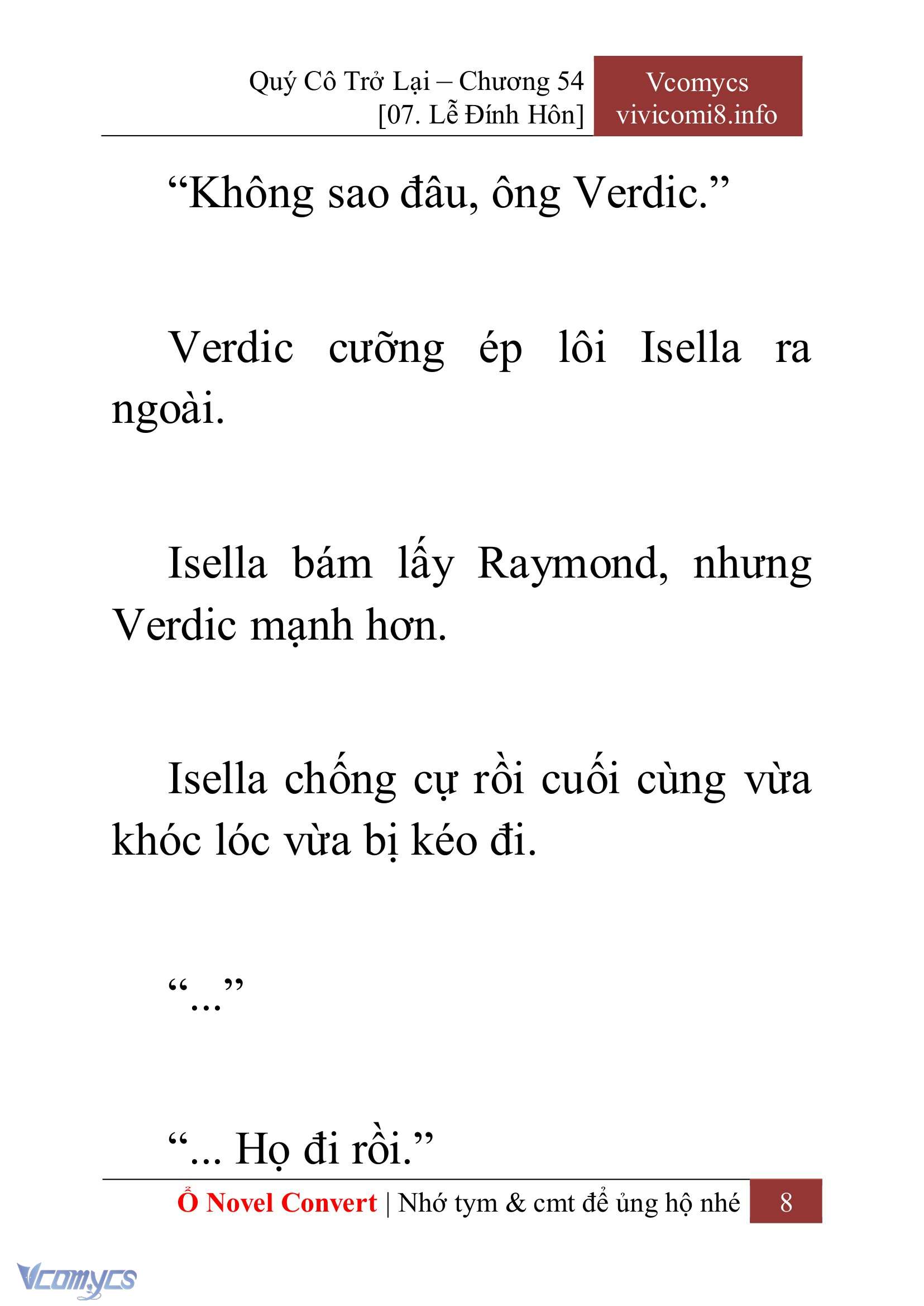 [Novel] Quý Cô Trở Lại Chap 54 - Trang 2