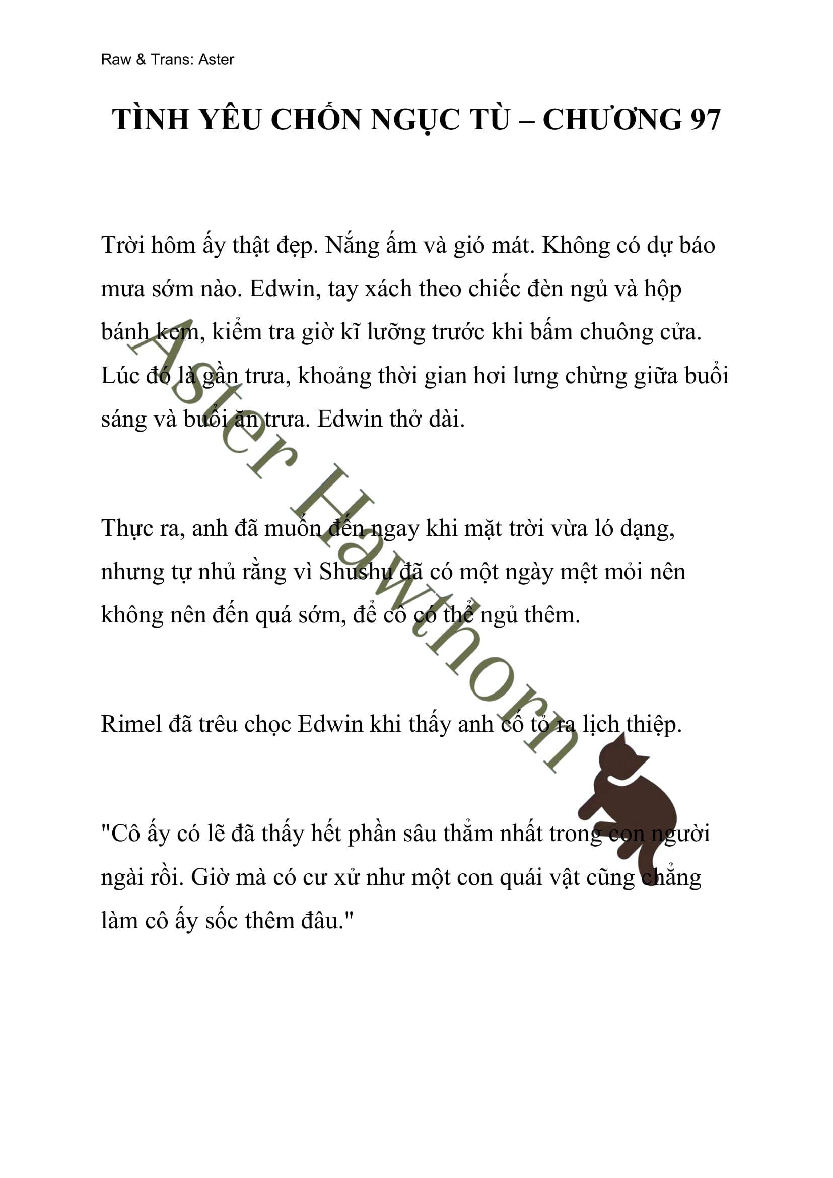 [NOVEL] Tình Yêu Chốn Ngục Tù Chap 97 - Trang 2