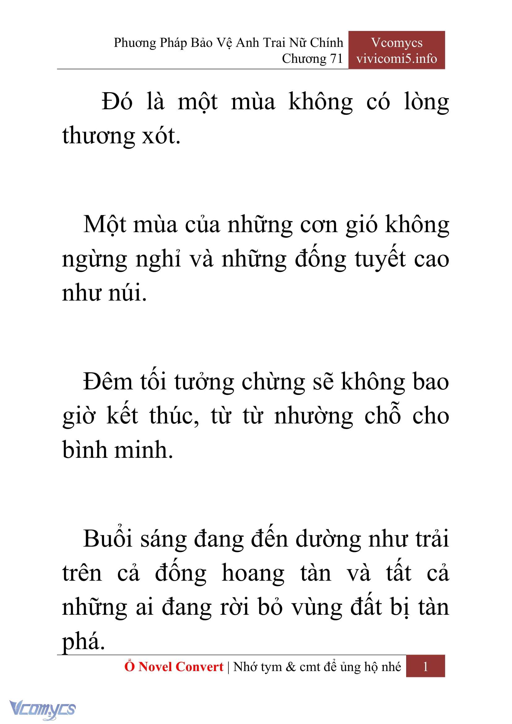 [Novel] Phương Pháp Bảo Vệ Anh Trai Nữ Chính Chap 71 - Trang 2