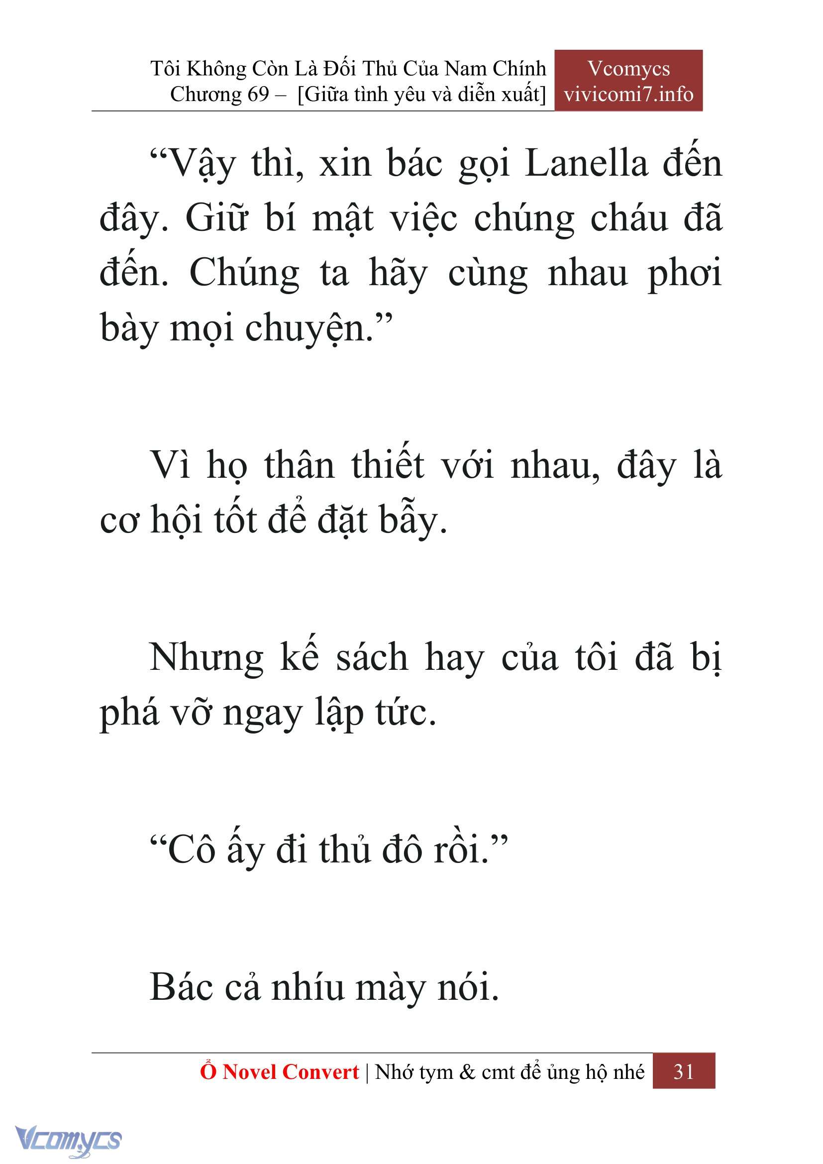 [Novel] Tôi Không Còn Là Đối Thủ Của Nam Chính Chap 69 - Trang 2