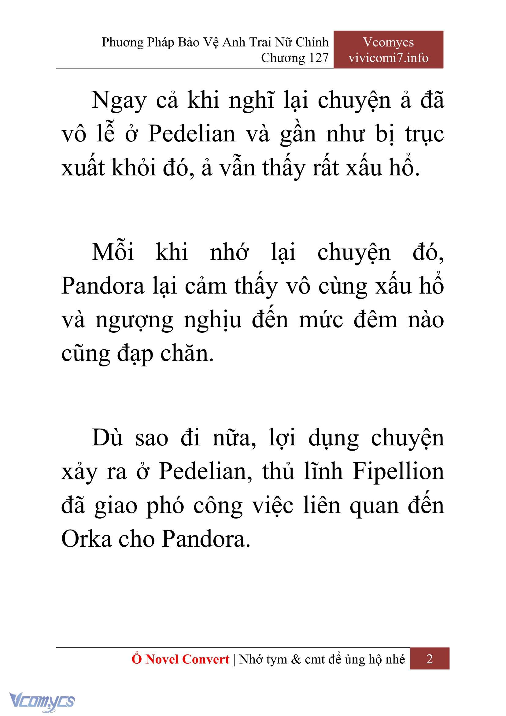 [Novel] Phương Pháp Bảo Vệ Anh Trai Nữ Chính Chap 127 - Trang 2