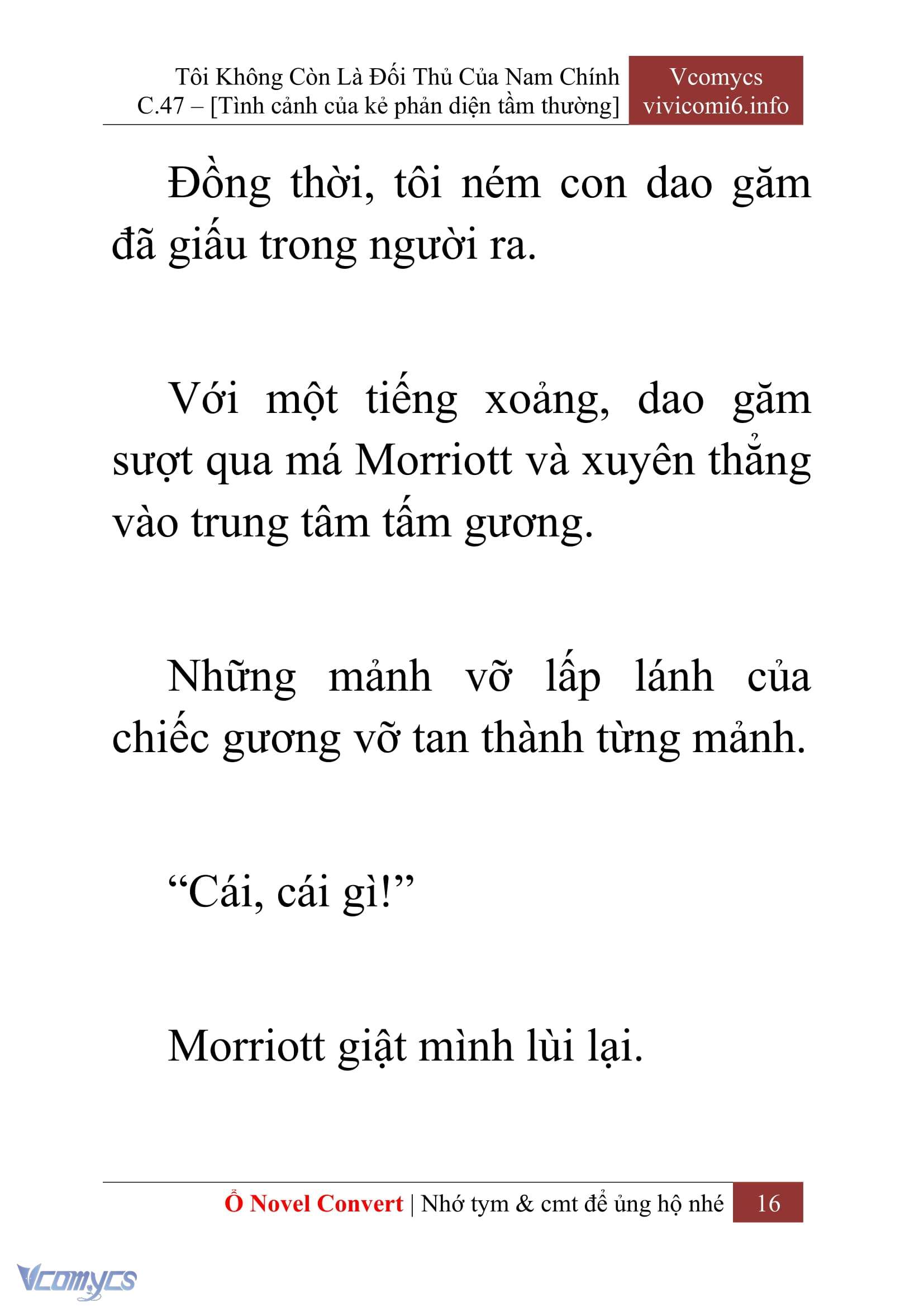 [Novel] Tôi Không Còn Là Đối Thủ Của Nam Chính Chap 47 - Trang 2