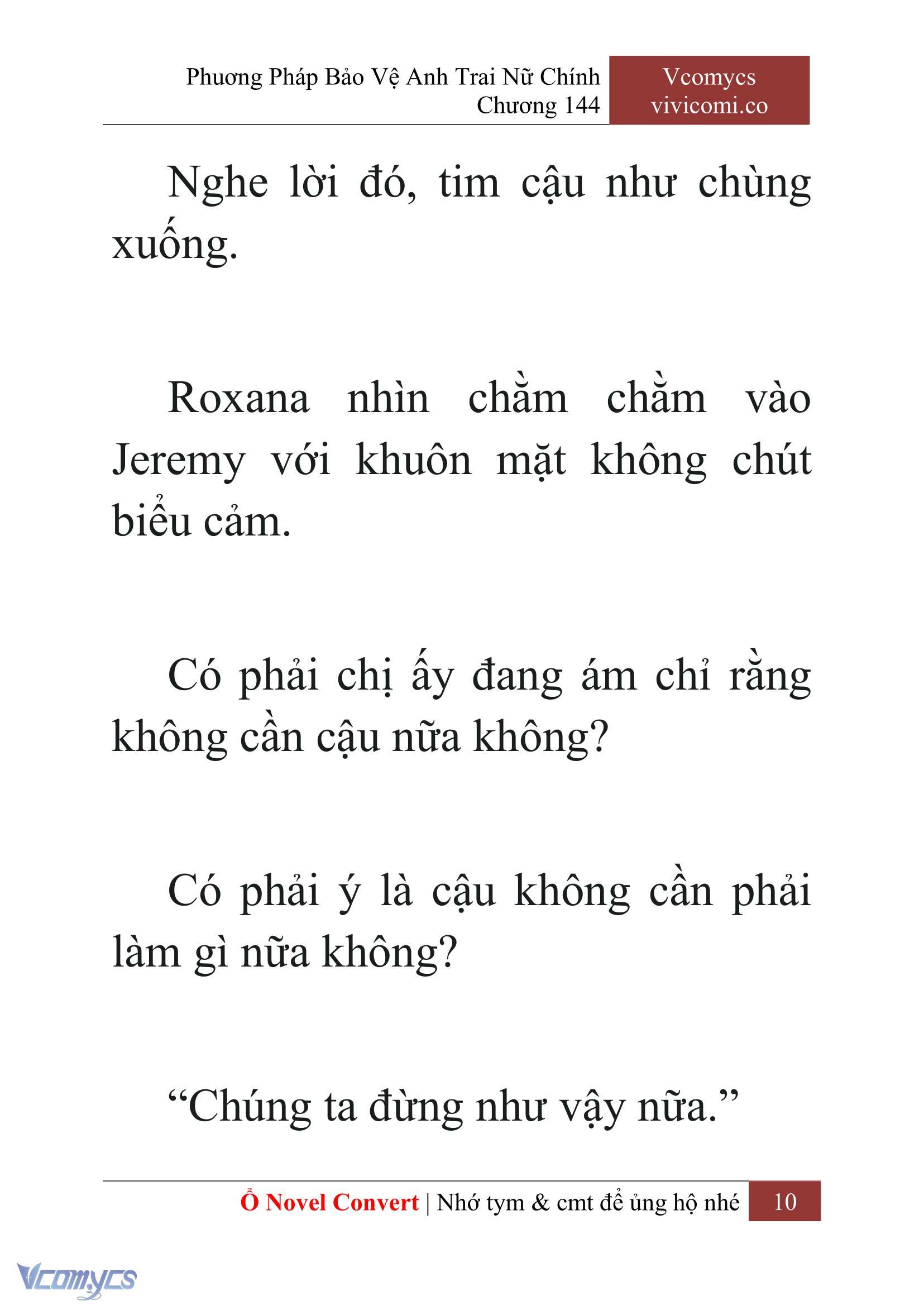 [Novel] Phương Pháp Bảo Vệ Anh Trai Nữ Chính Chap 144 - Next 