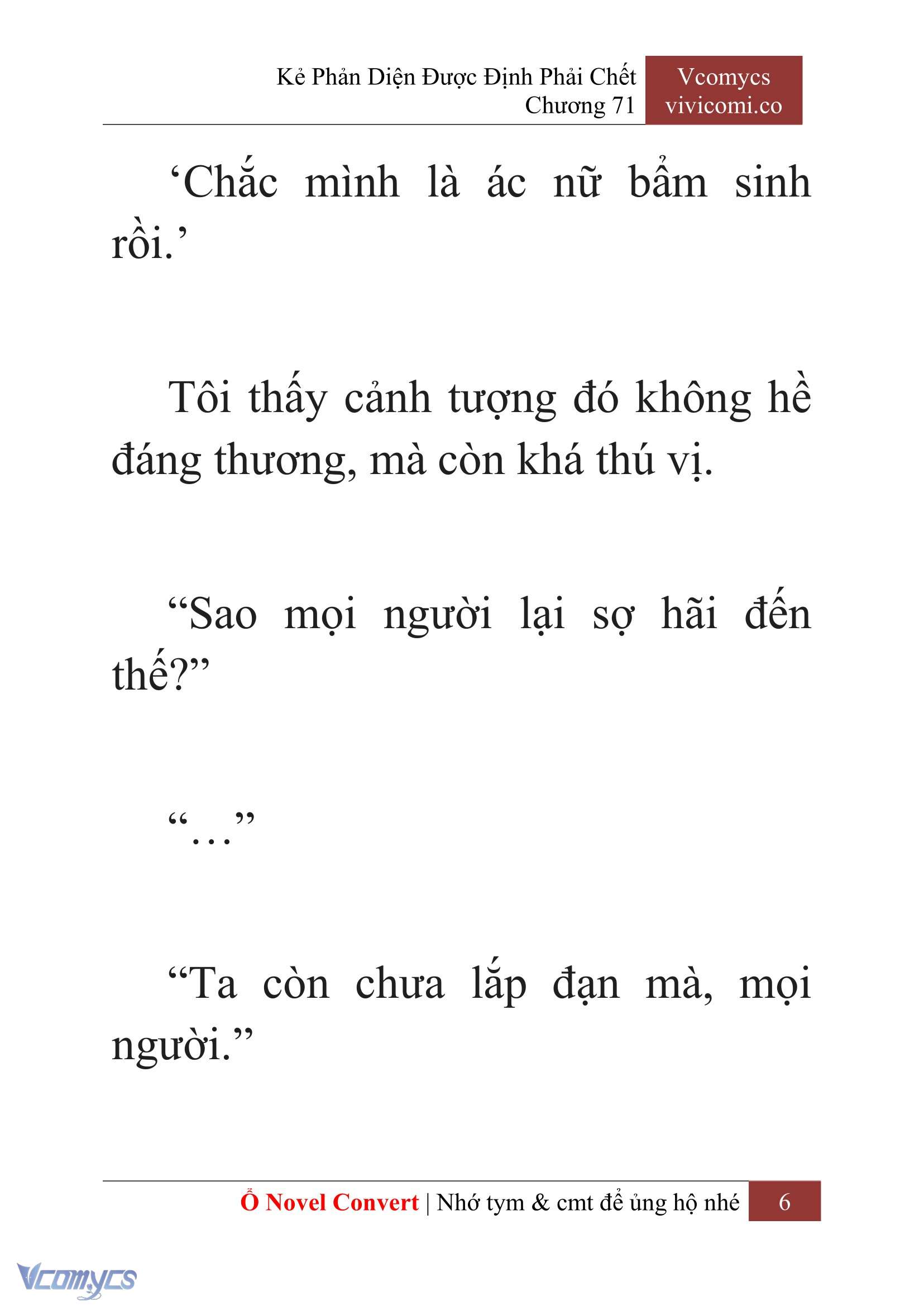 [Novel] Kẻ Phản Diện Được Định Phải Chết Chap 71 - Trang 2