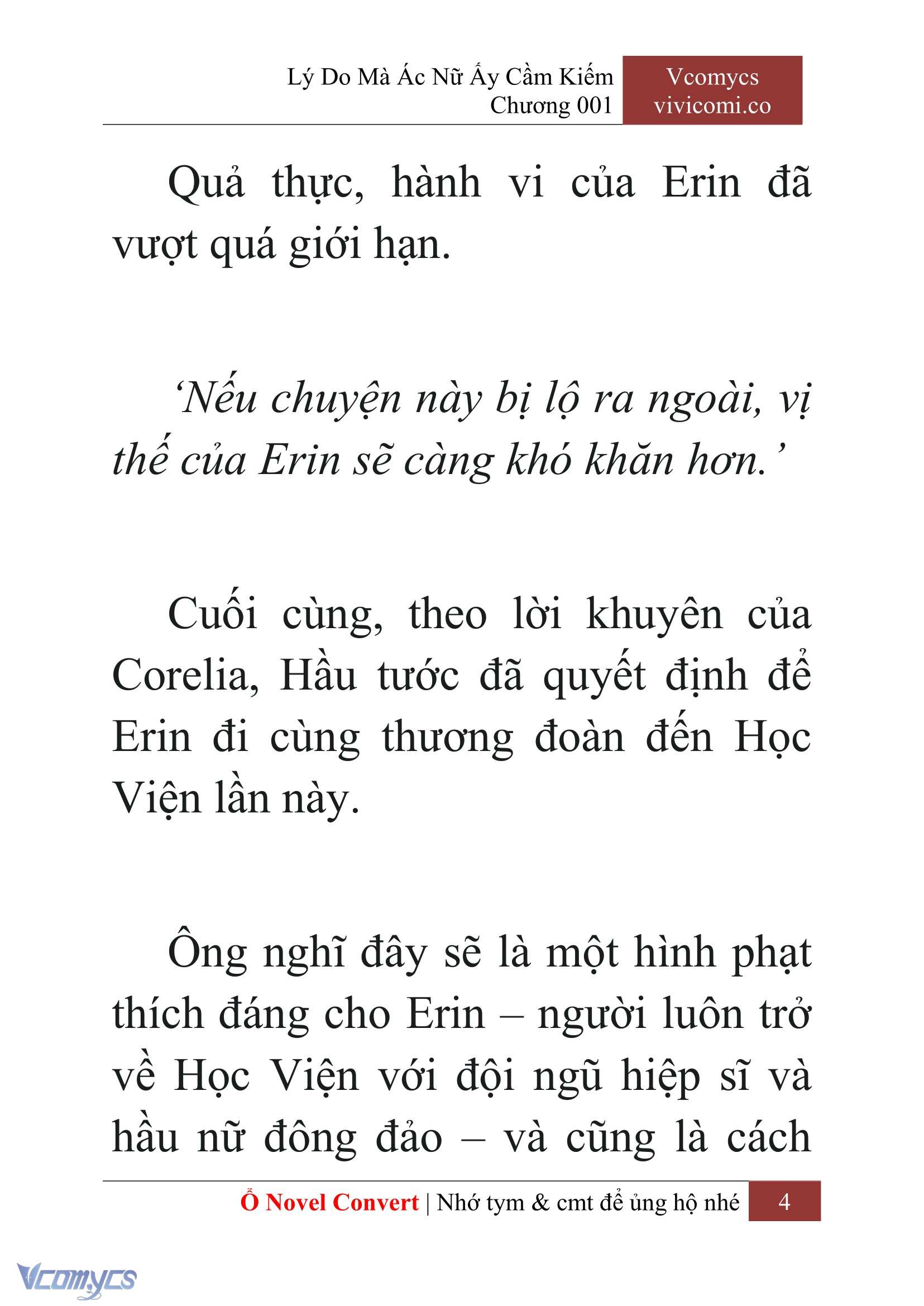 [Novel] Lý Do Mà Ác Nữ Ấy Cầm Kiếm Chap 1 - Trang 2