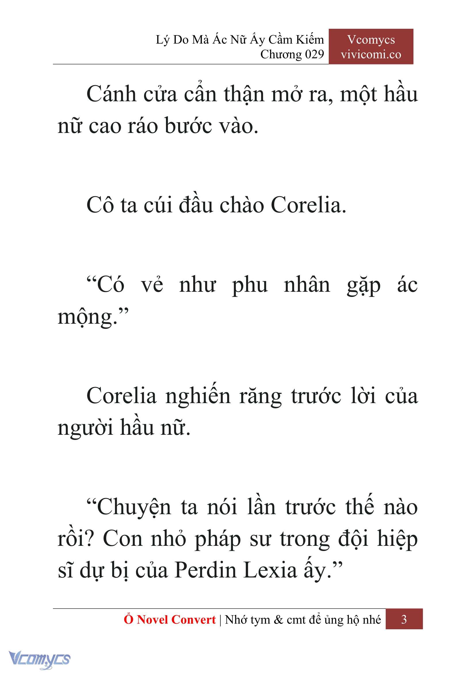 [Novel] Lý Do Mà Ác Nữ Ấy Cầm Kiếm Chap 29 - Trang 2