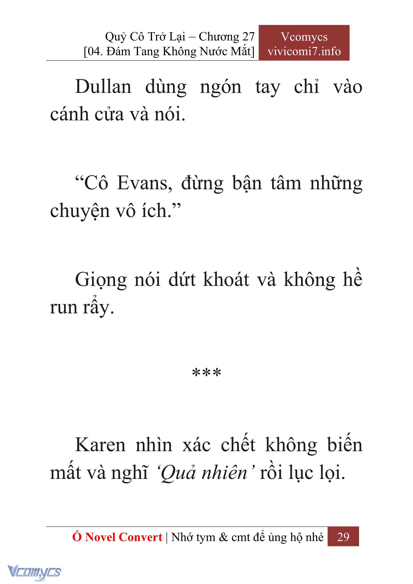 [Novel] Quý Cô Trở Lại Chap 27 - Trang 2