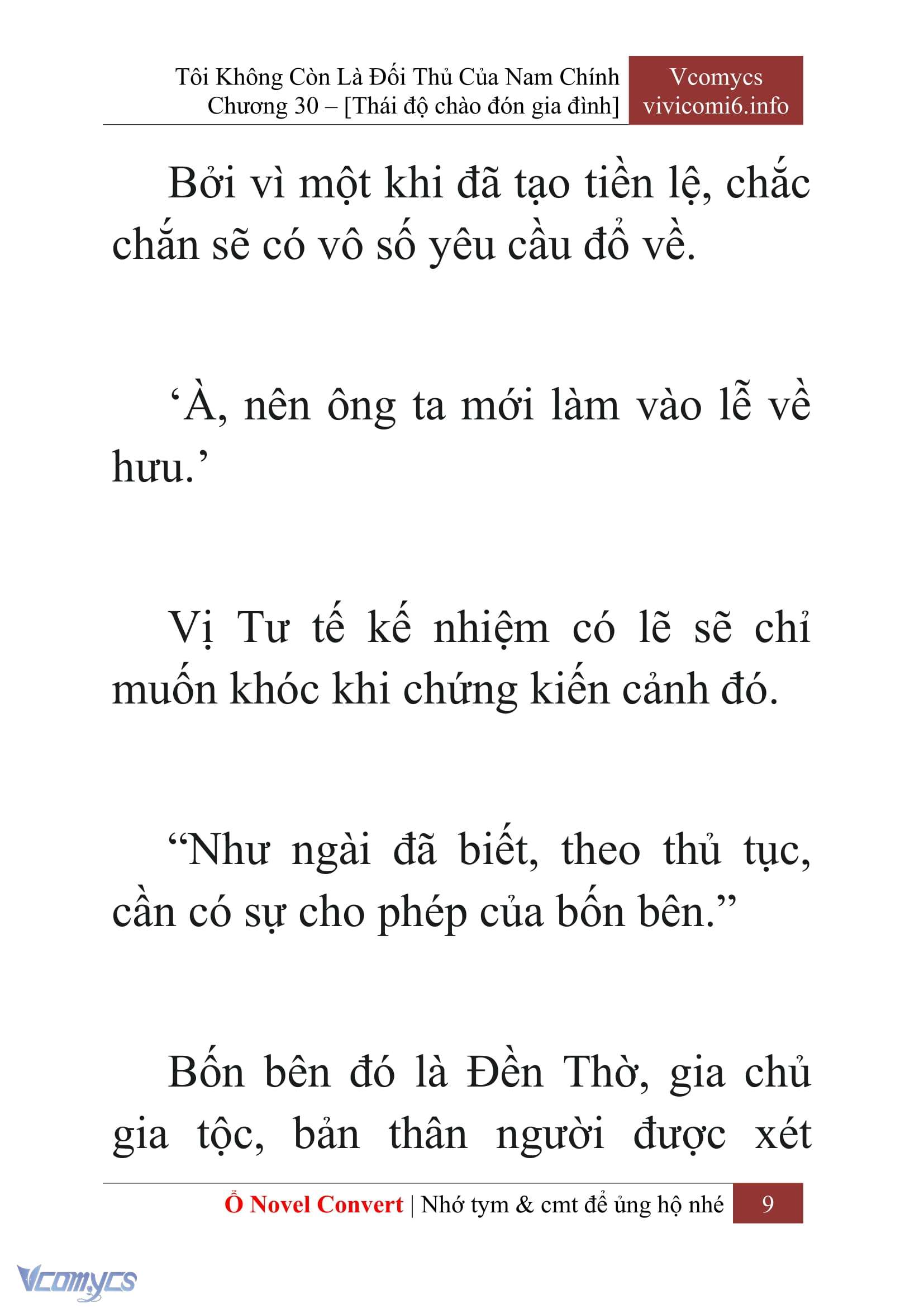 [Novel] Tôi Không Còn Là Đối Thủ Của Nam Chính Chap 30 - Trang 2