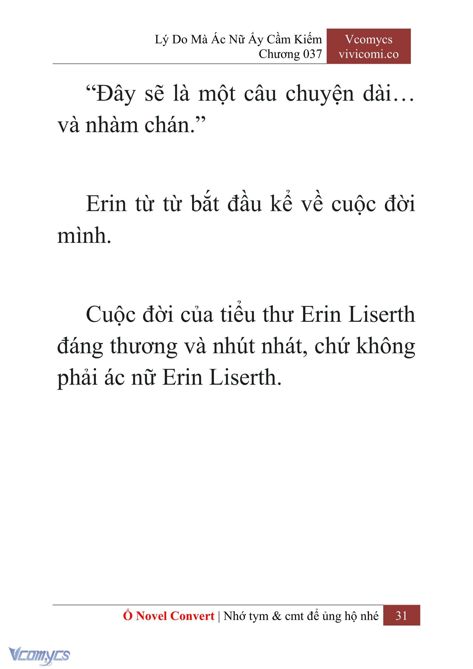 [Novel] Lý Do Mà Ác Nữ Ấy Cầm Kiếm Chap 37 - Next Chap 38
