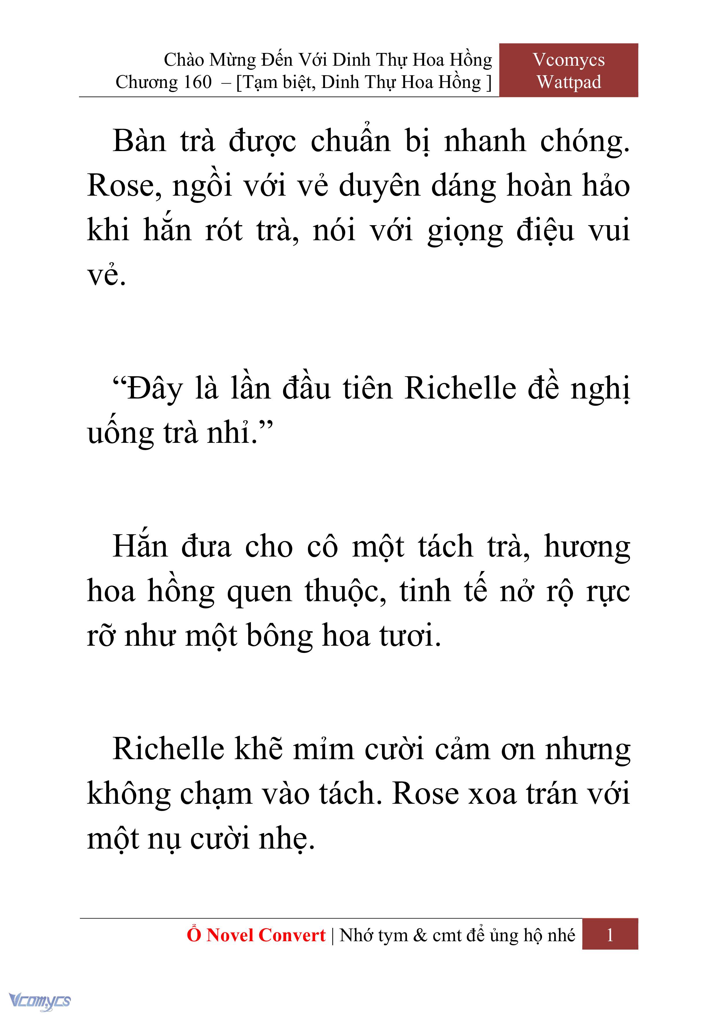 [Novel] Chào Mừng Đến Với Dinh Thự Hoa Hồng Chap 160 - Next Chap 161