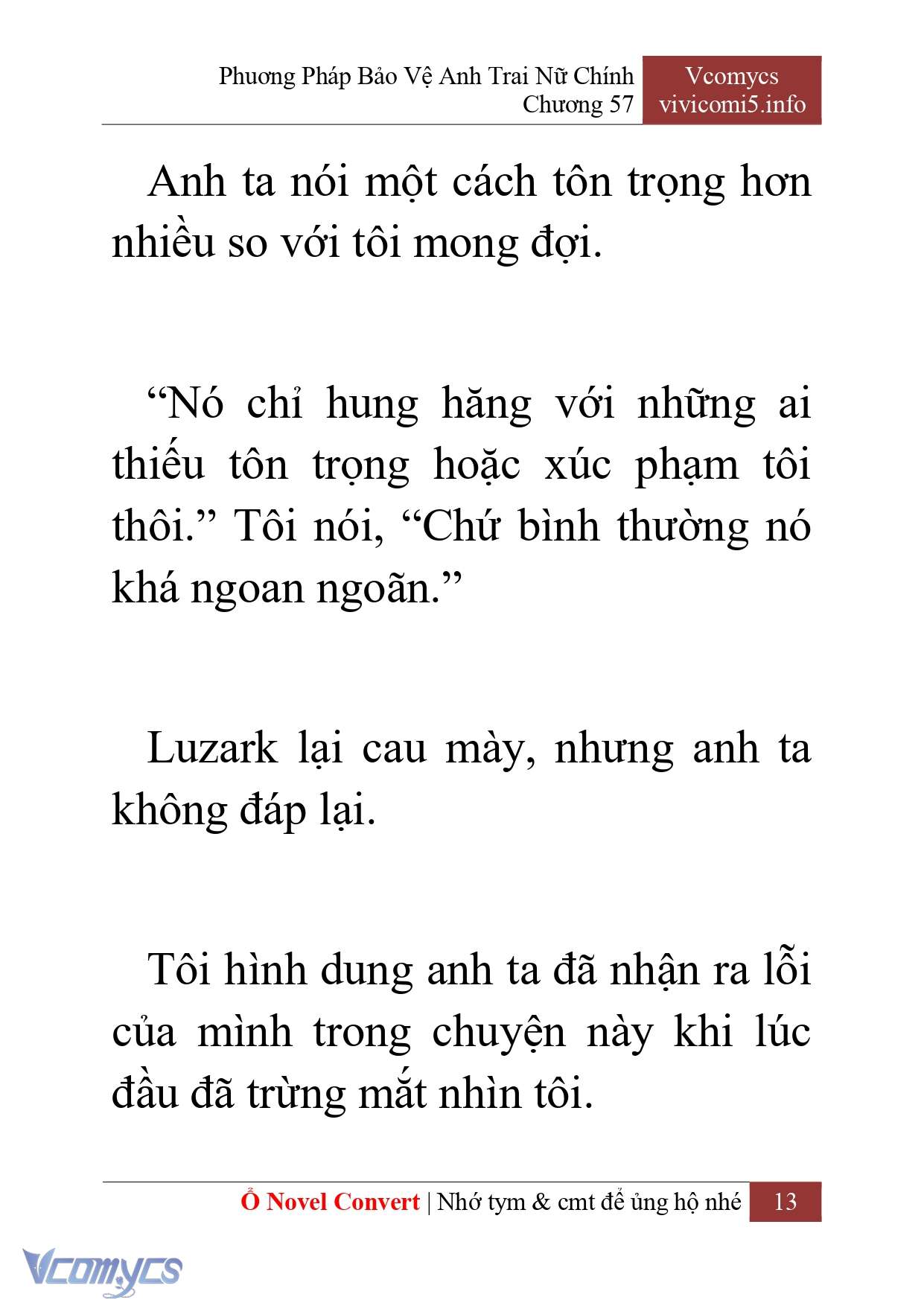 [Novel] Phương Pháp Bảo Vệ Anh Trai Nữ Chính Chap 57 - Next Chap 58