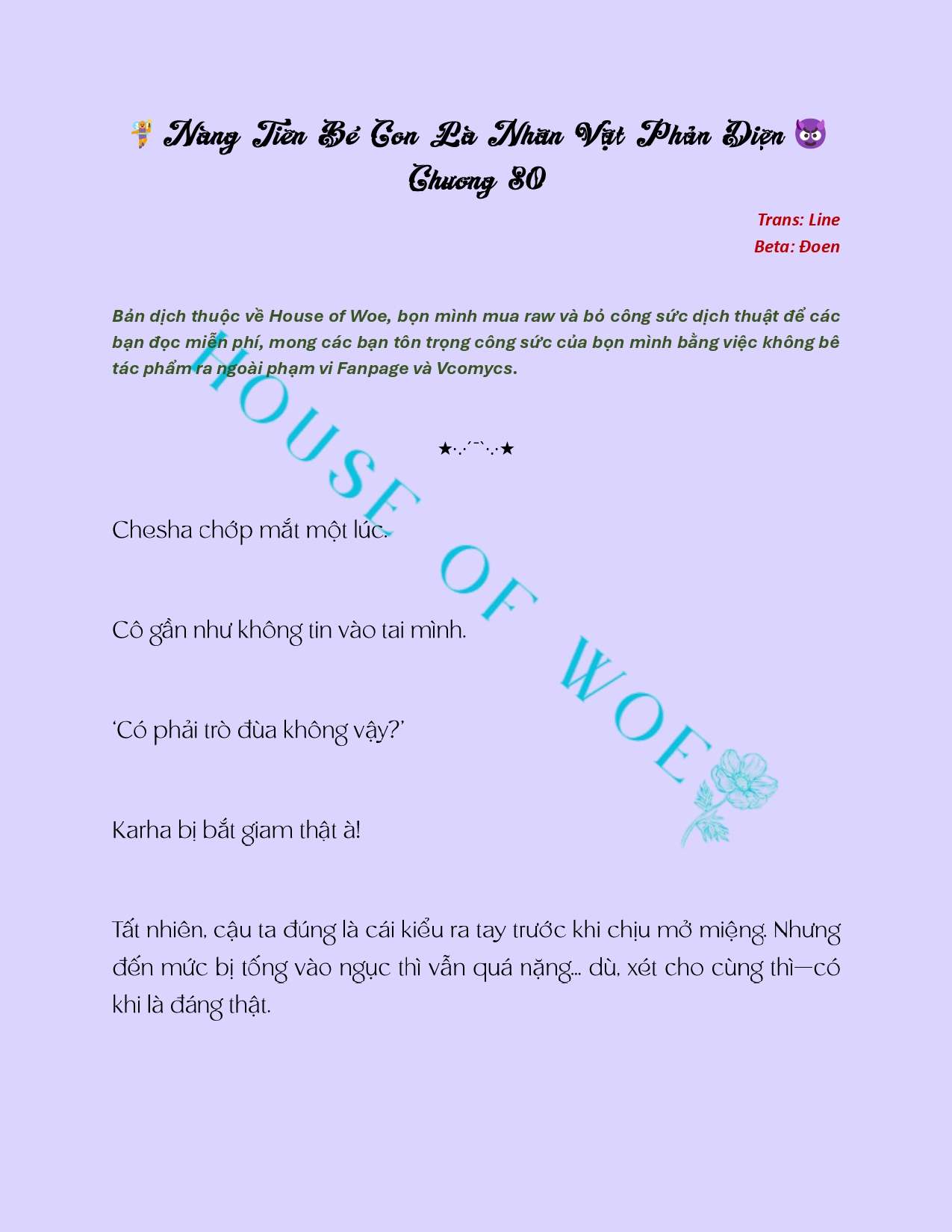 [NOVEL] NÀNG TIÊN BÉ CON LÀ NHÂN VẬT PHẢN DIỆN Chap 80 - Trang 2