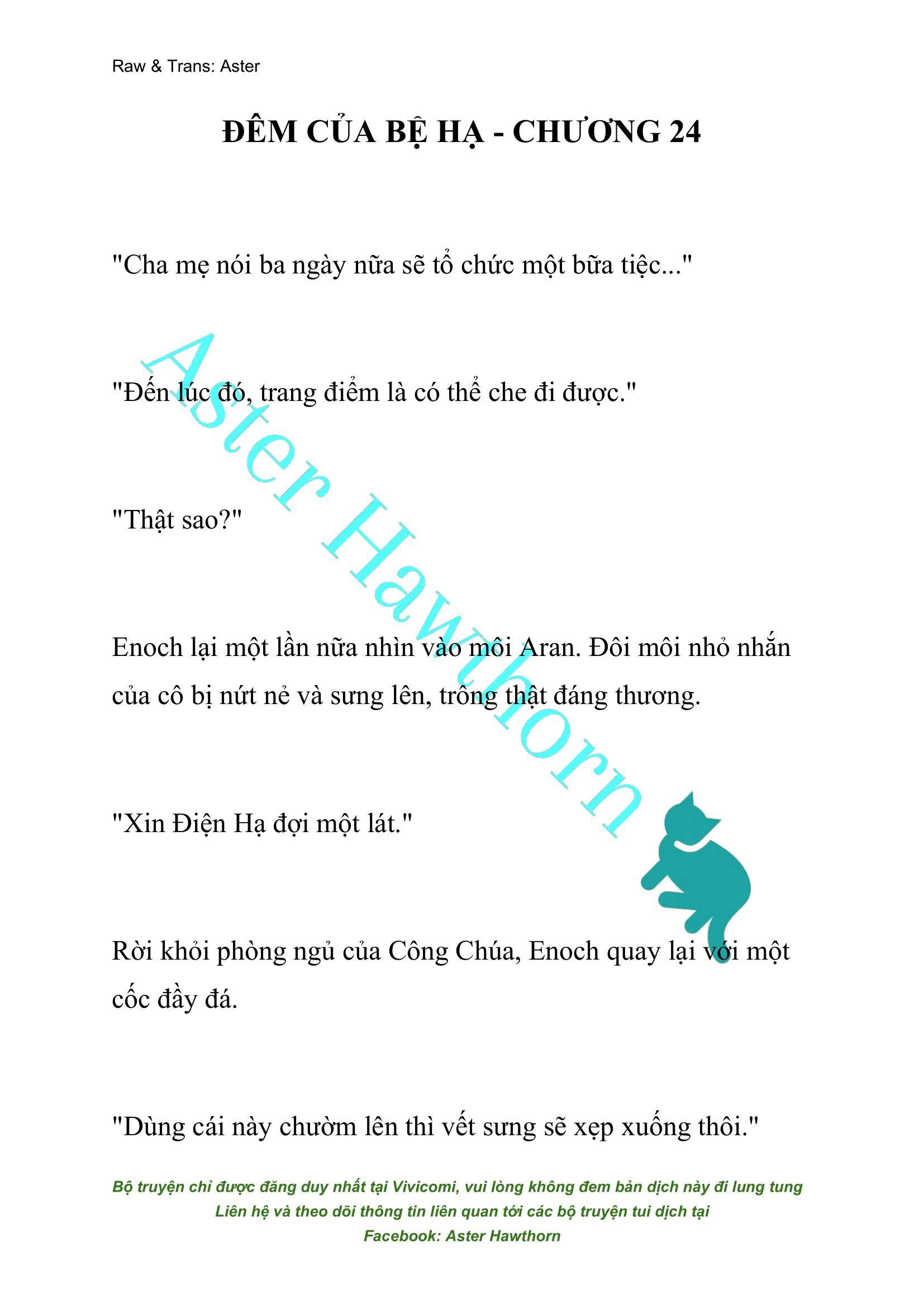 [NOVEL] Đêm Của Bệ Hạ Chap 24 - Trang 2