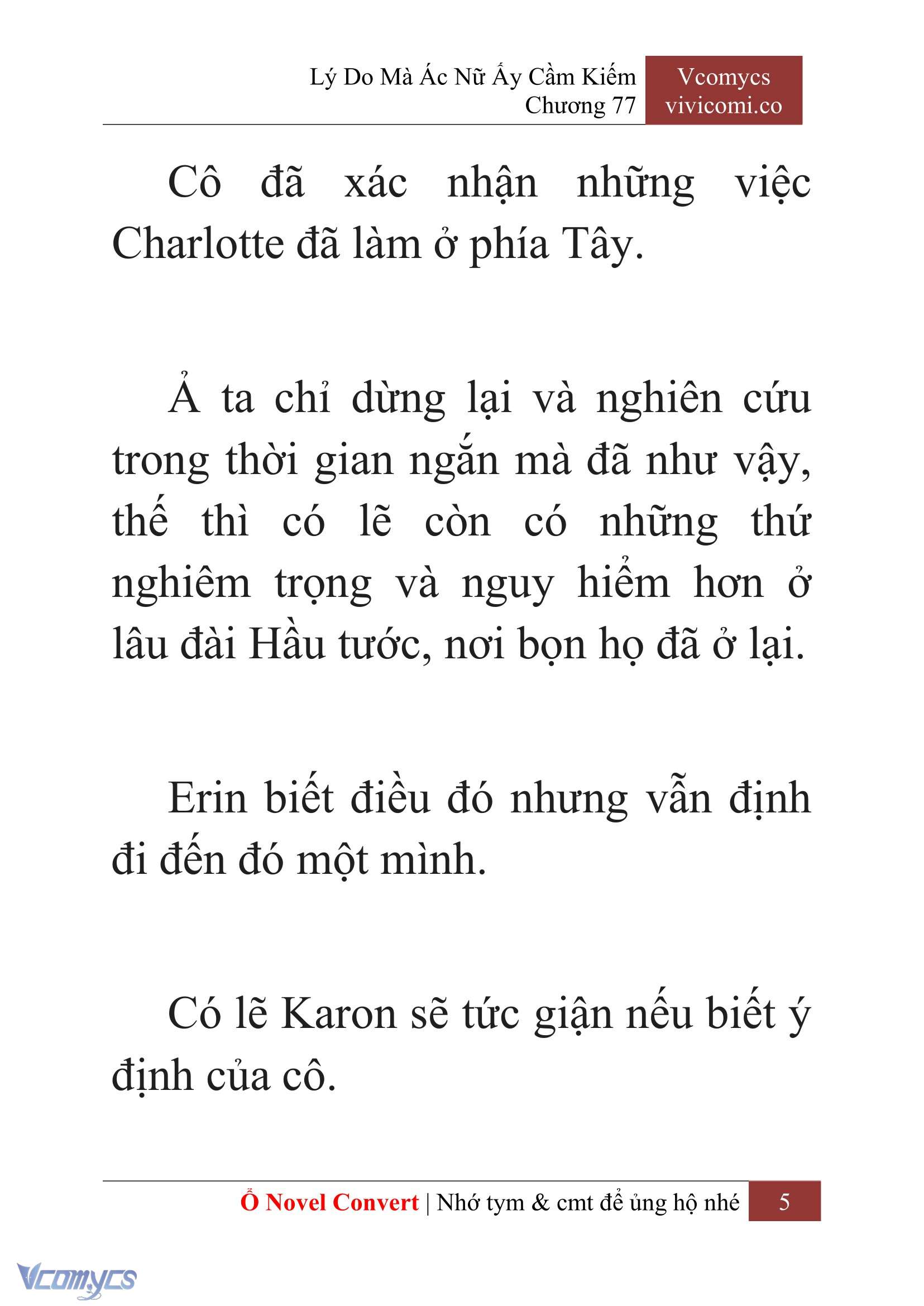 [Novel] Lý Do Mà Ác Nữ Ấy Cầm Kiếm Chap 77 - Trang 2