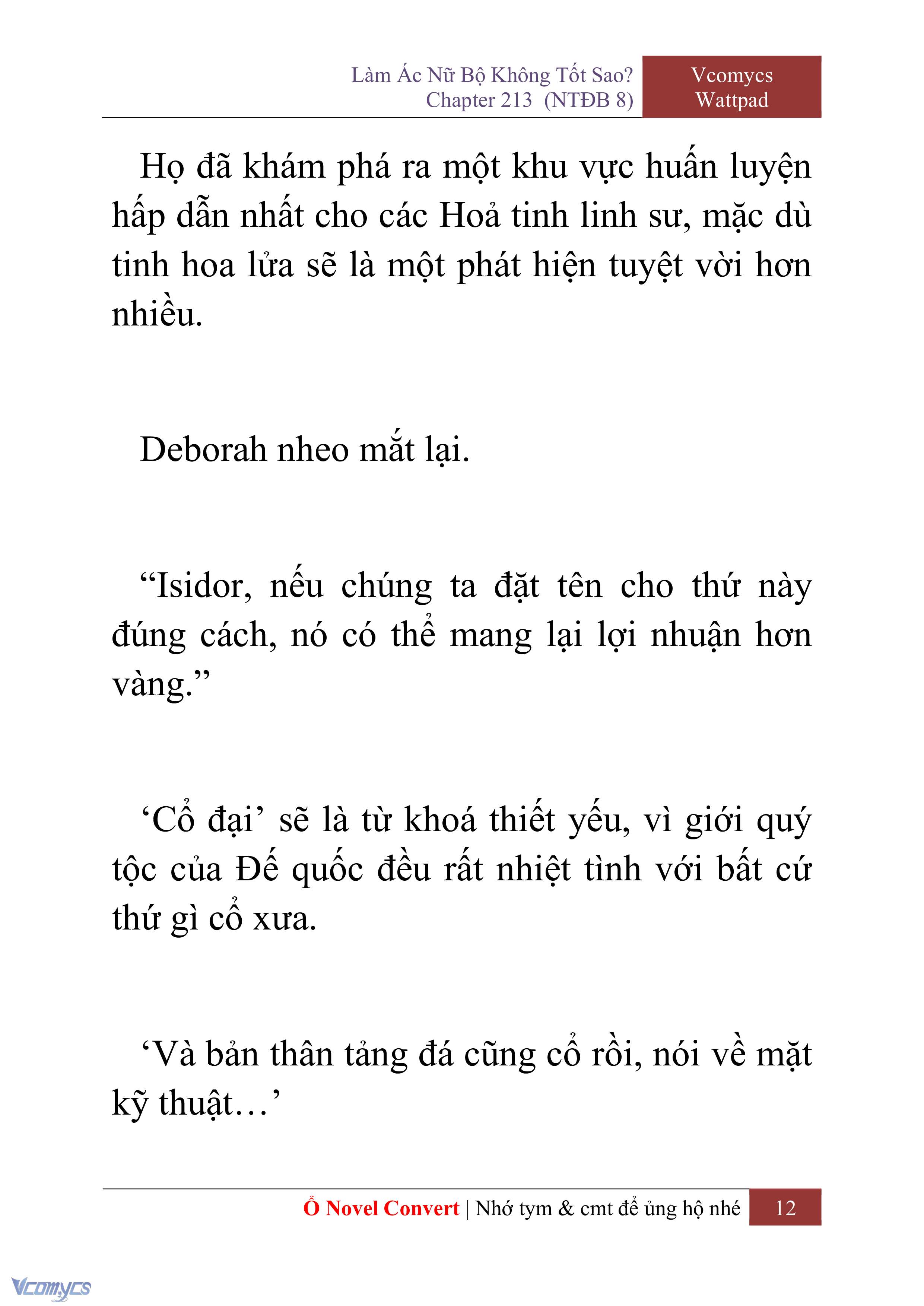 [Novel] Làm Ác Nữ Bộ Không Tốt Sao? Chap 213 - Trang 2