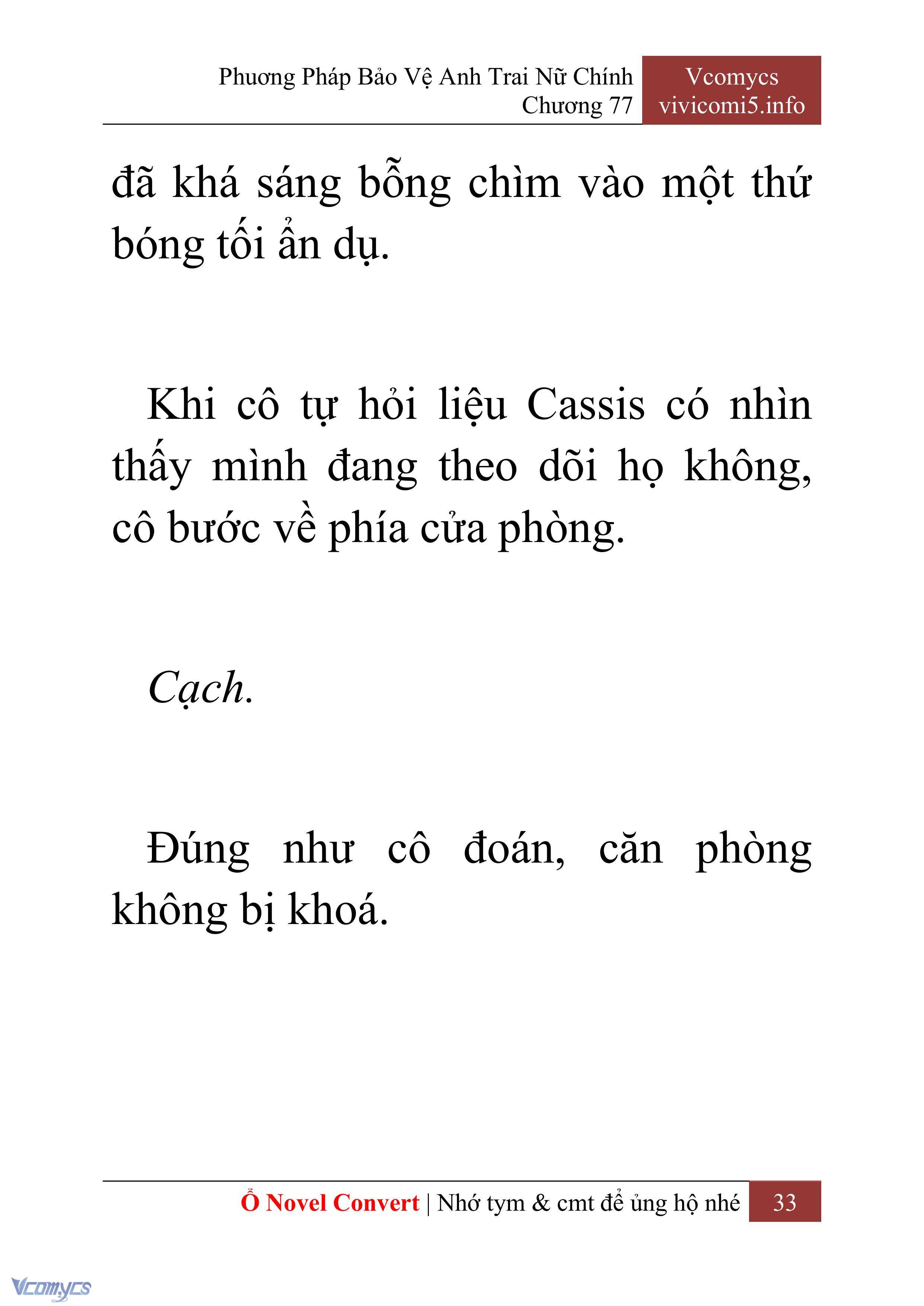 [Novel] Phương Pháp Bảo Vệ Anh Trai Nữ Chính Chap 77 - Trang 2