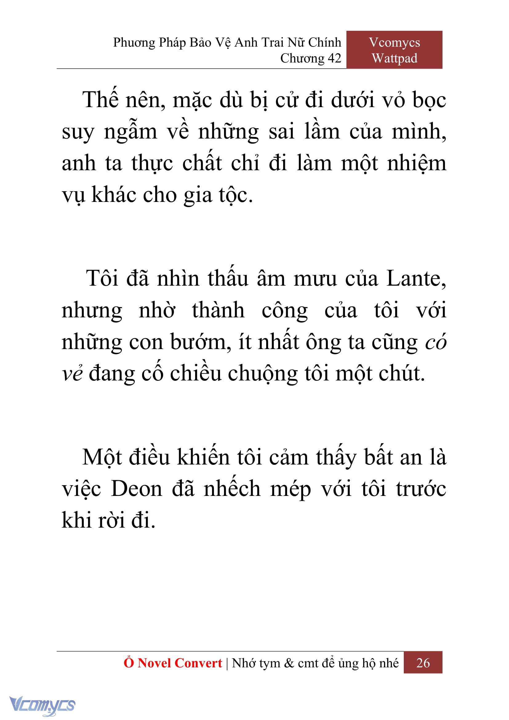 [Novel] Phương Pháp Bảo Vệ Anh Trai Nữ Chính Chap 42 - Trang 2