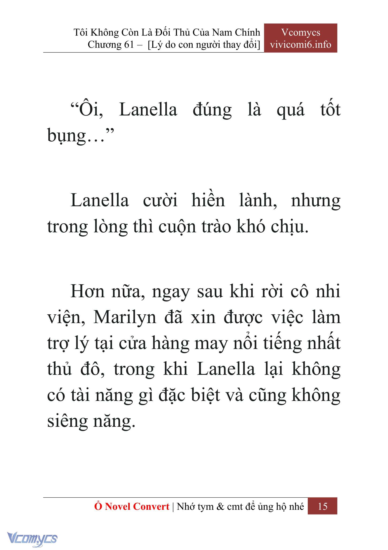 [Novel] Tôi Không Còn Là Đối Thủ Của Nam Chính Chap 61 - Trang 2