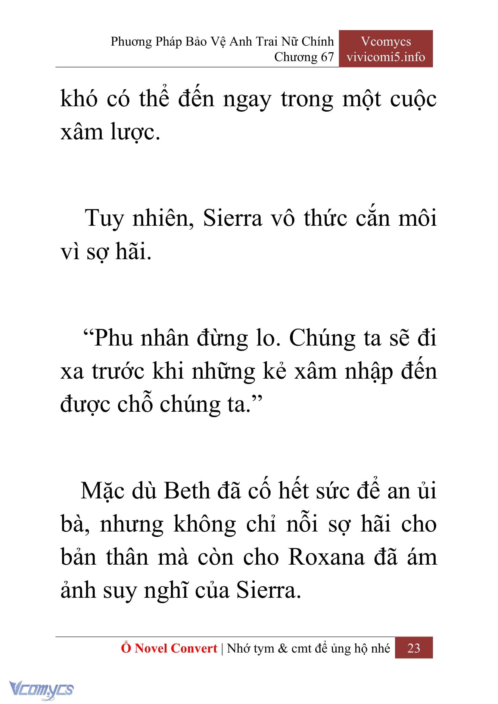 [Novel] Phương Pháp Bảo Vệ Anh Trai Nữ Chính Chap 67 - Trang 2