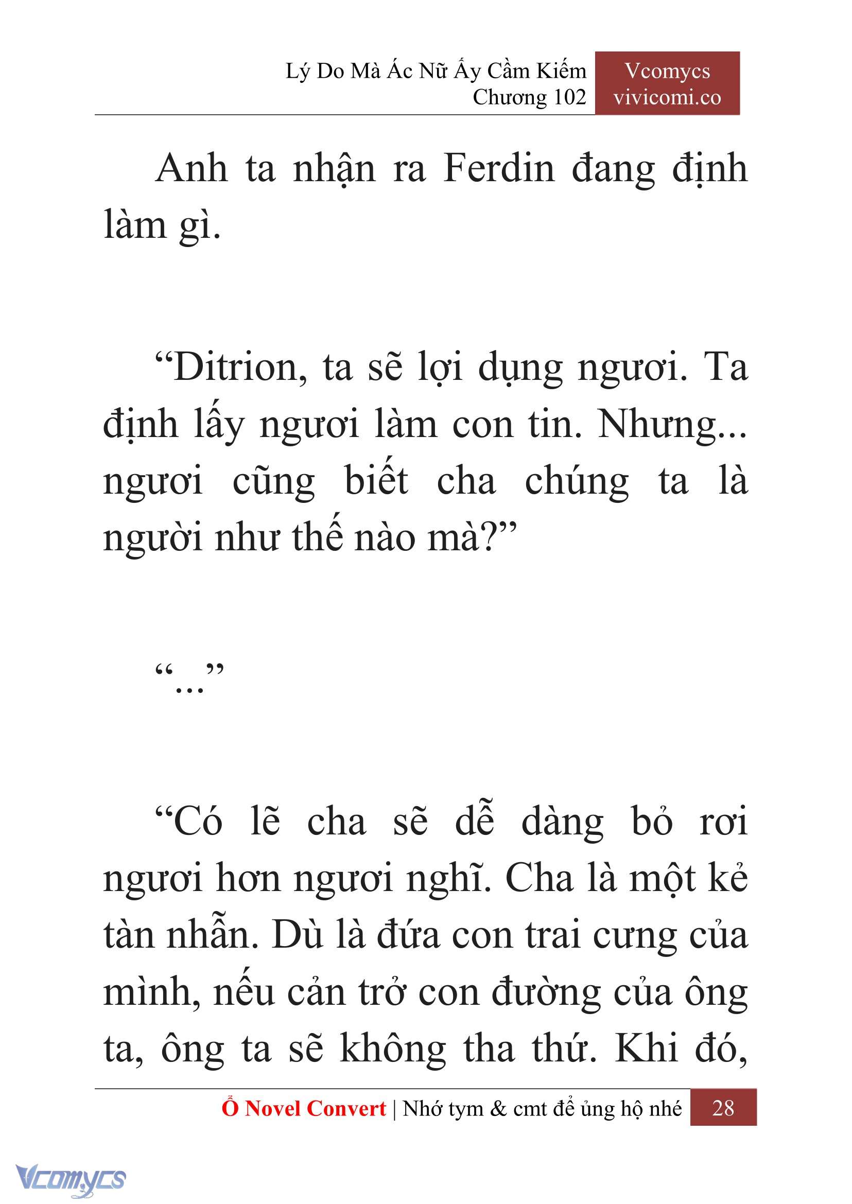 [Novel] Lý Do Mà Ác Nữ Ấy Cầm Kiếm Chap 102 - Next Chap 103