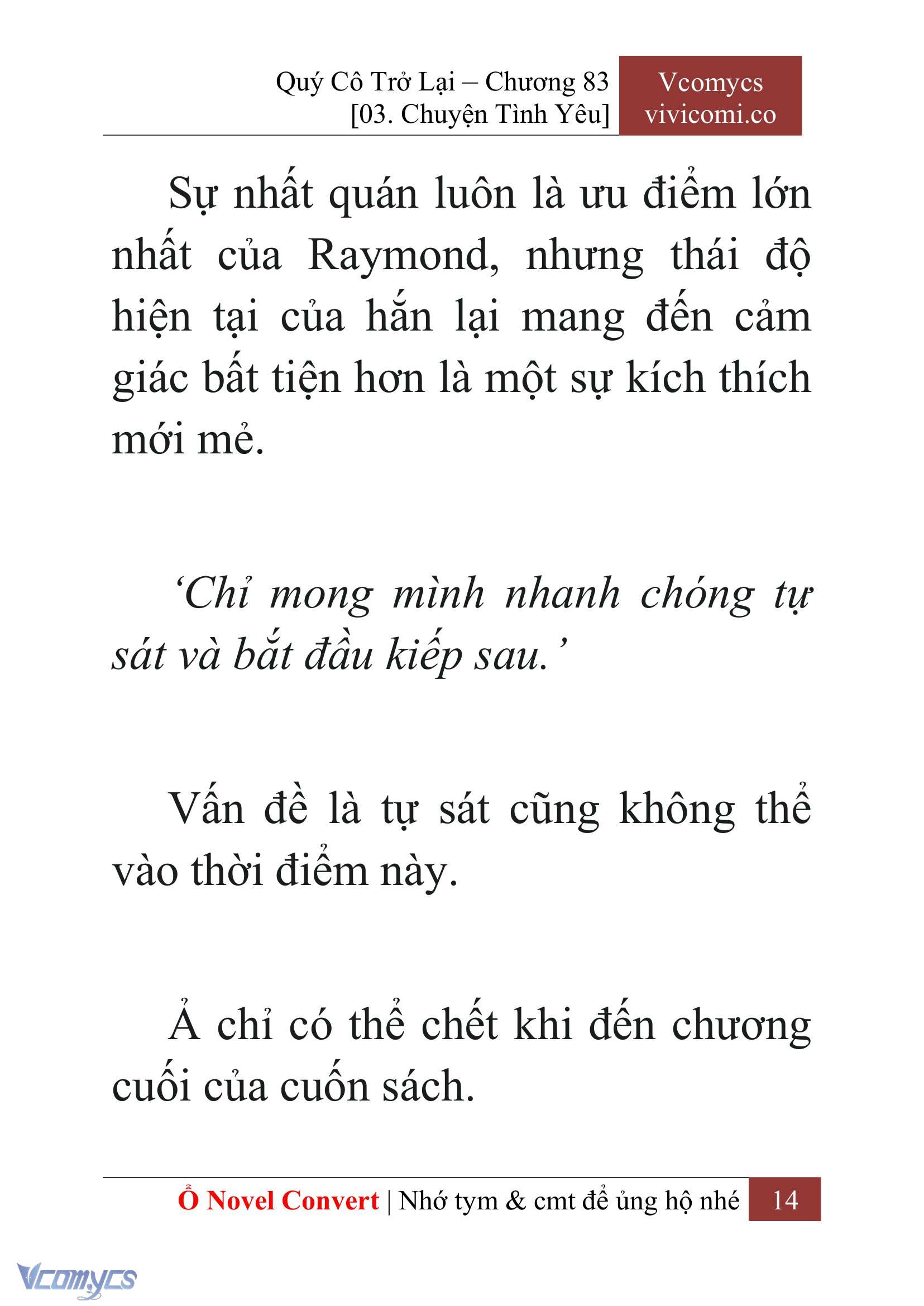 [Novel] Quý Cô Trở Lại Chap 83 - Trang 2