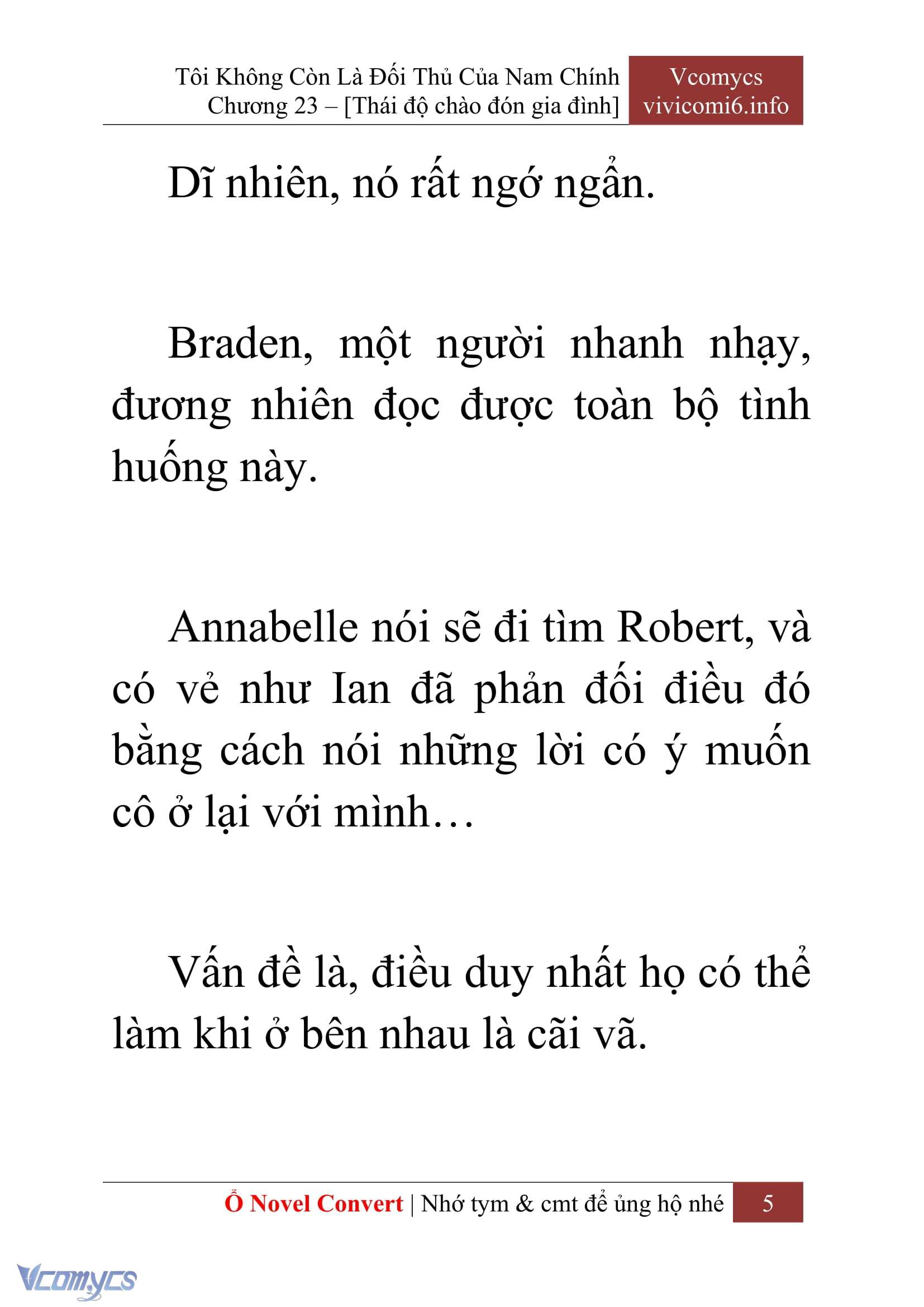 [Novel] Tôi Không Còn Là Đối Thủ Của Nam Chính Chap 23 - Trang 2