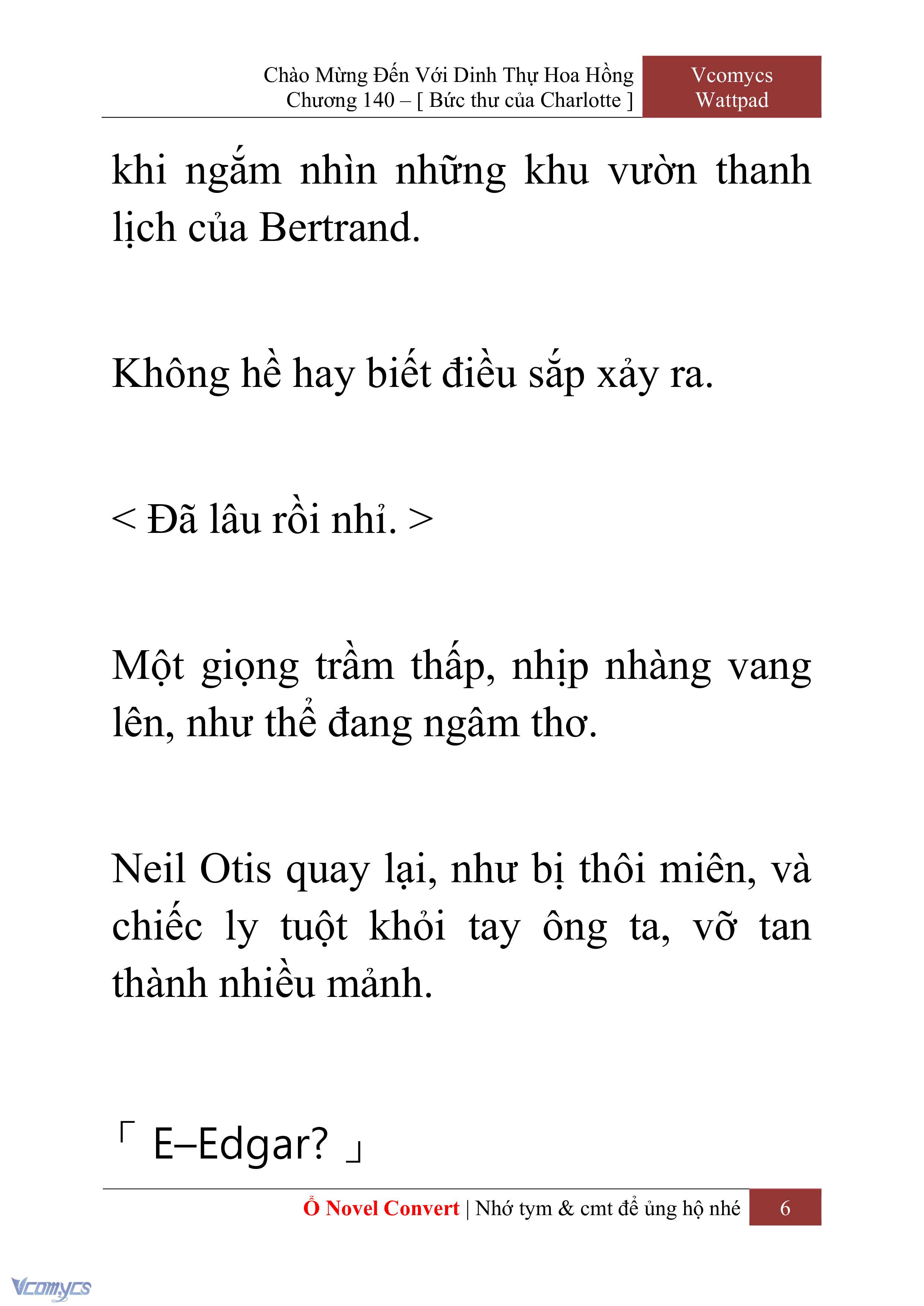 [Novel] Chào Mừng Đến Với Dinh Thự Hoa Hồng Chap 140 - Next Chap 141