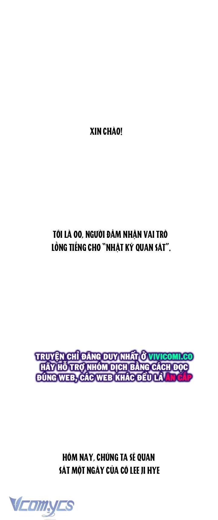 [18+] Nhật Ký Quan Sát Chap 20 - Next Chap 21