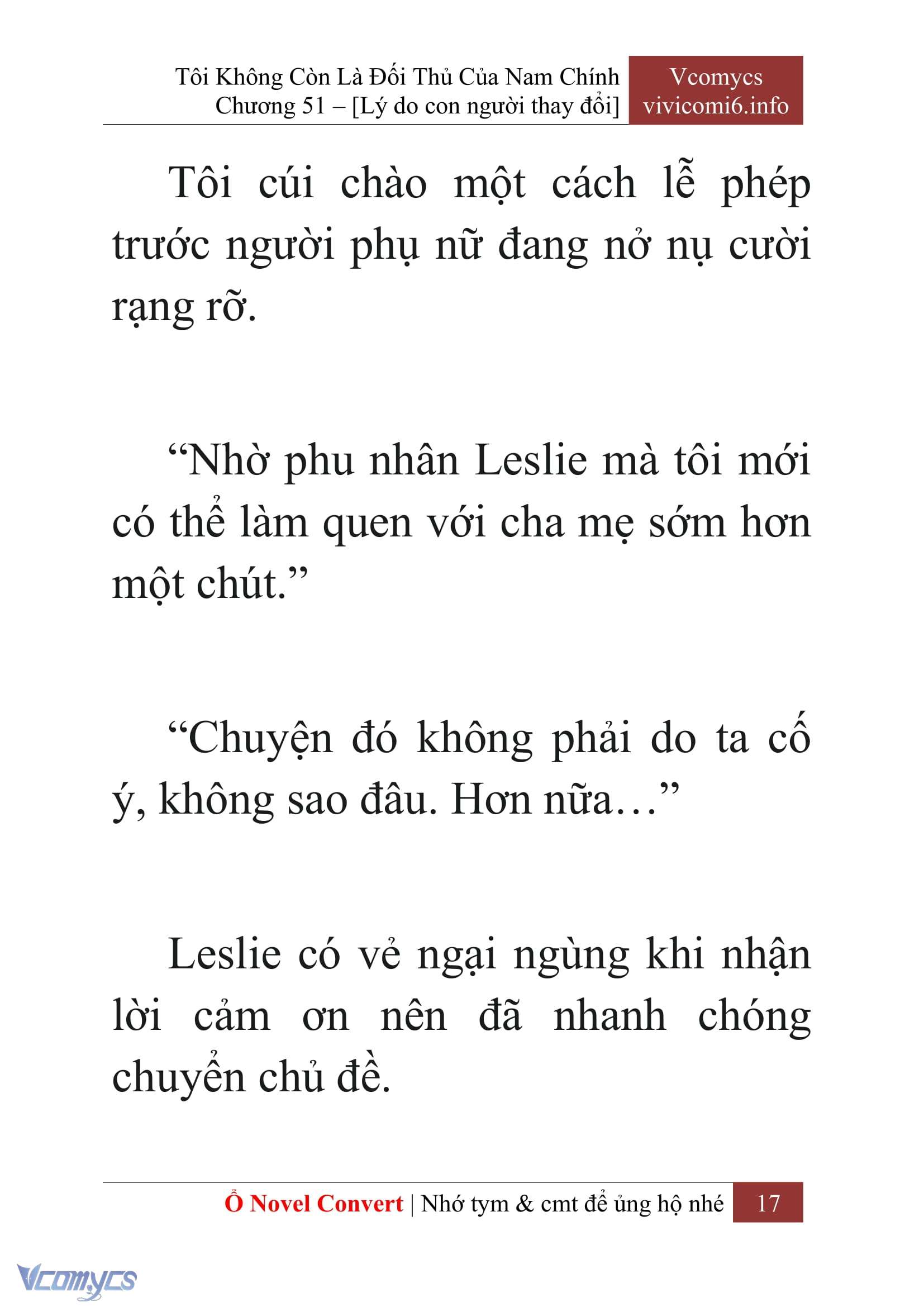[Novel] Tôi Không Còn Là Đối Thủ Của Nam Chính Chap 51 - Trang 2