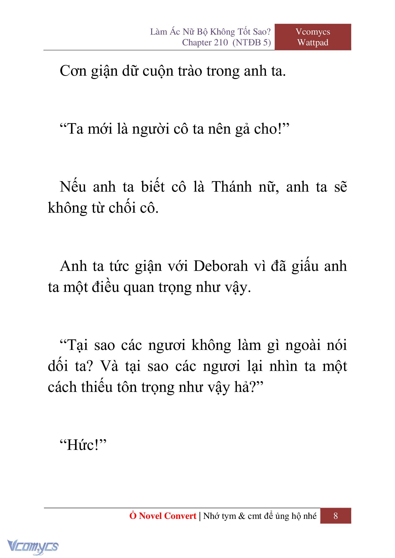 [Novel] Làm Ác Nữ Bộ Không Tốt Sao? Chap 210 - Trang 2