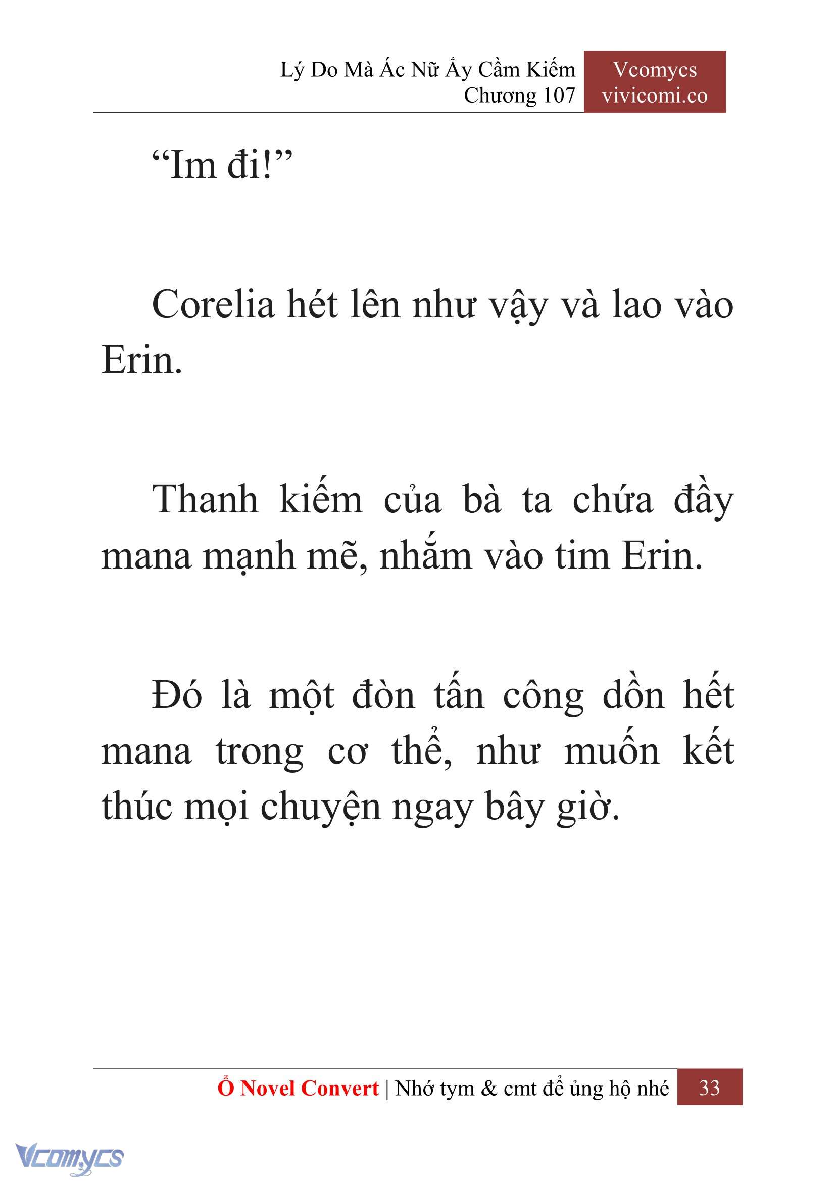 [Novel] Lý Do Mà Ác Nữ Ấy Cầm Kiếm Chap 107 - Next Chap 108