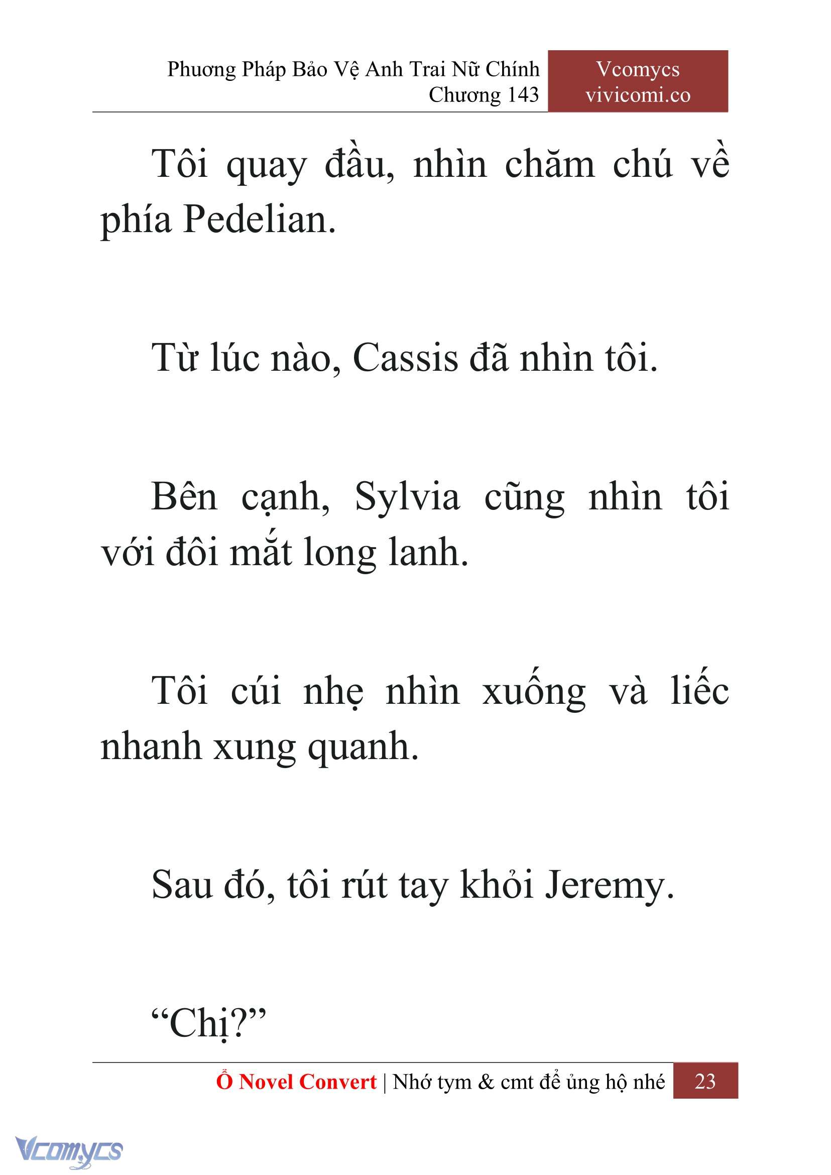 [Novel] Phương Pháp Bảo Vệ Anh Trai Nữ Chính Chap 143 - Next Chap 144