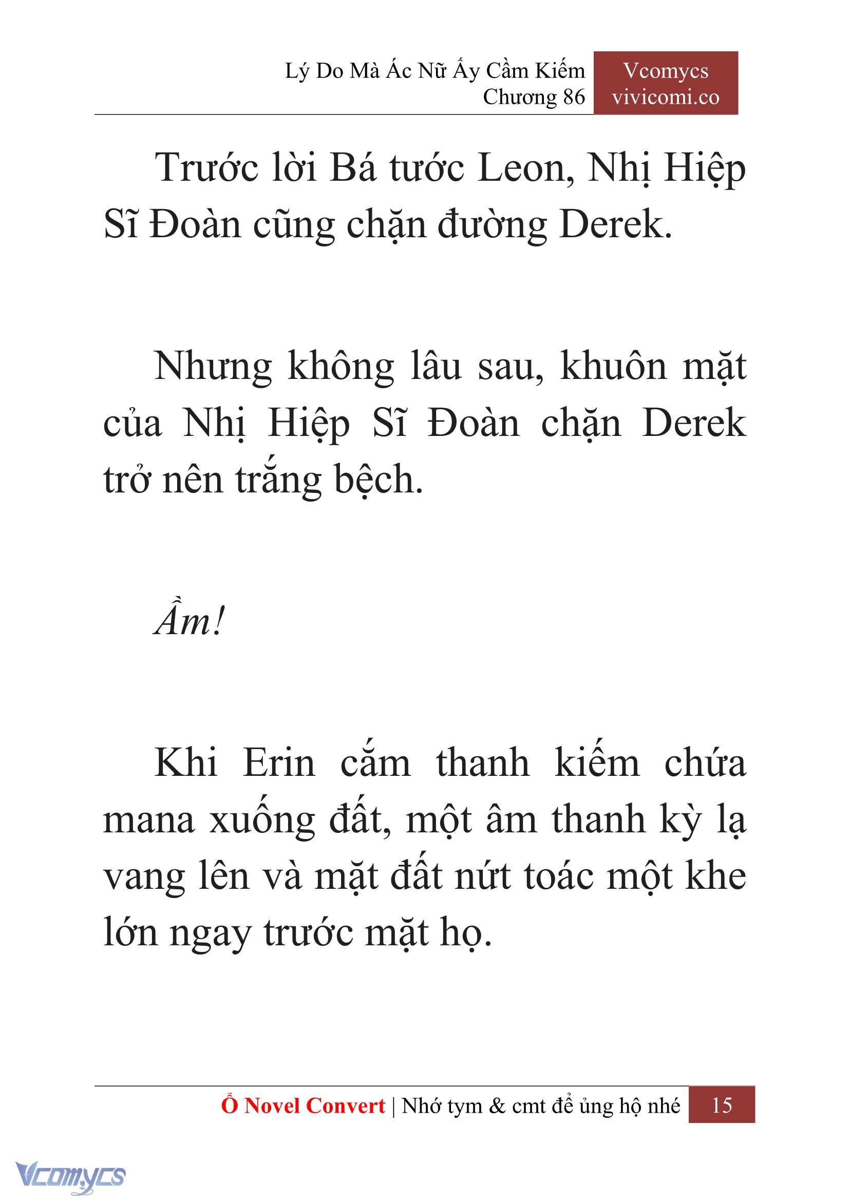 [Novel] Lý Do Mà Ác Nữ Ấy Cầm Kiếm Chap 86 - Trang 2
