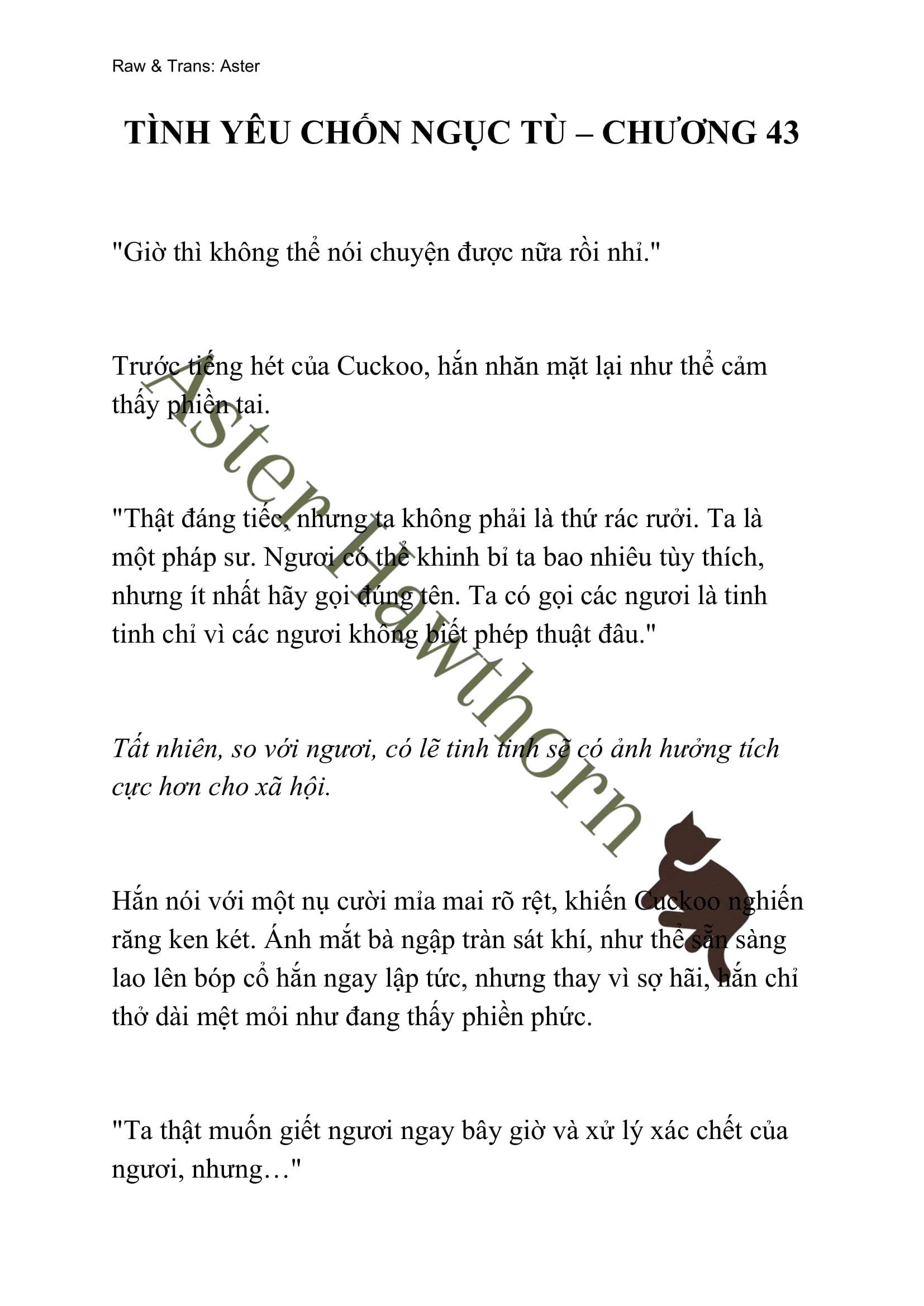 [NOVEL] Tình Yêu Chốn Ngục Tù Chap 43 - Trang 2