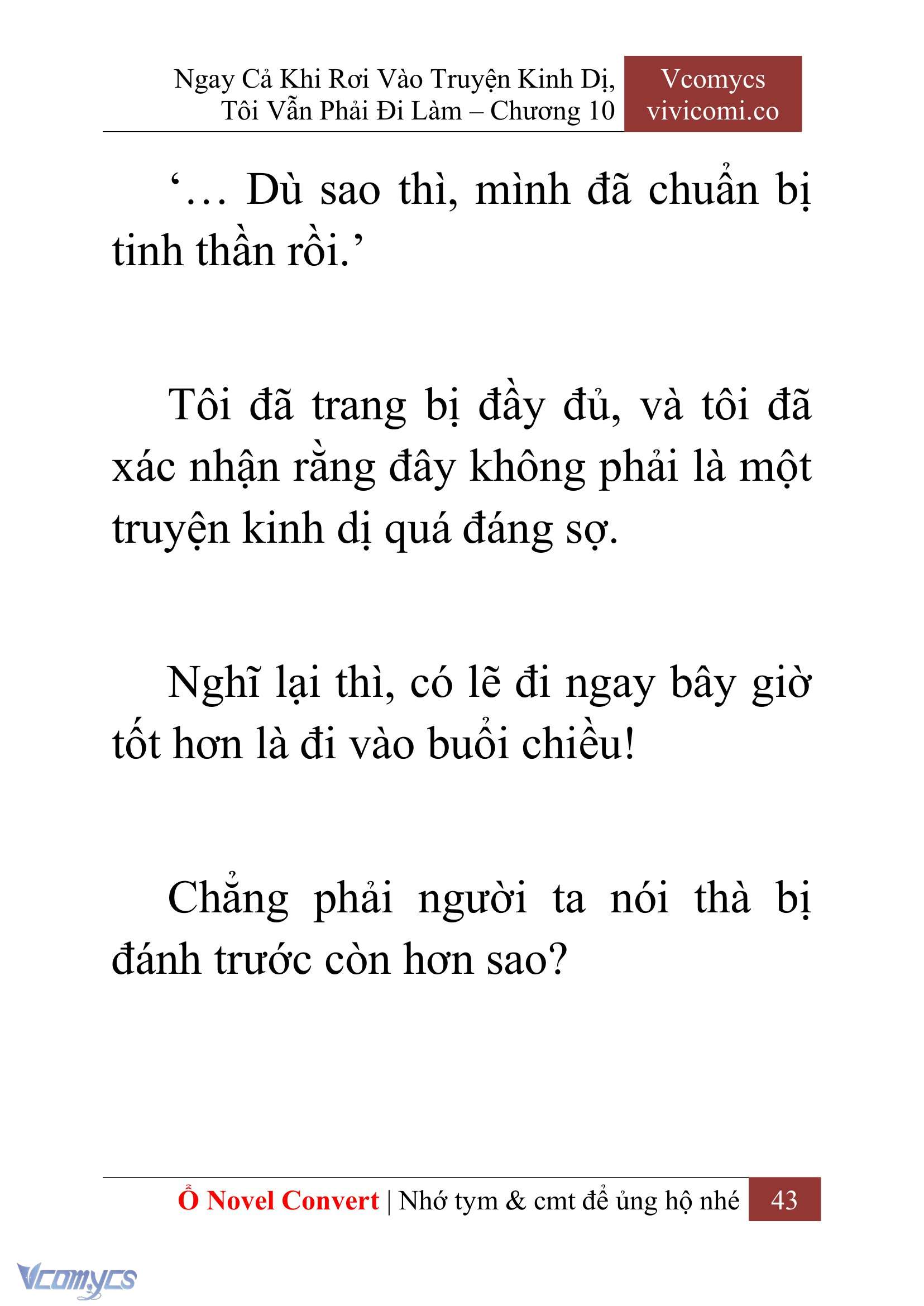 [Novel] Ngay Cả Khi Rơi Vào Truyện Kinh Dị, Tôi Vẫn Phải Đi Làm Chap 10 - Next 