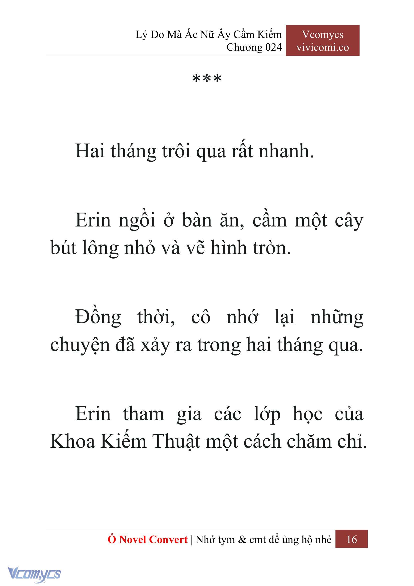 [Novel] Lý Do Mà Ác Nữ Ấy Cầm Kiếm Chap 24 - Trang 2