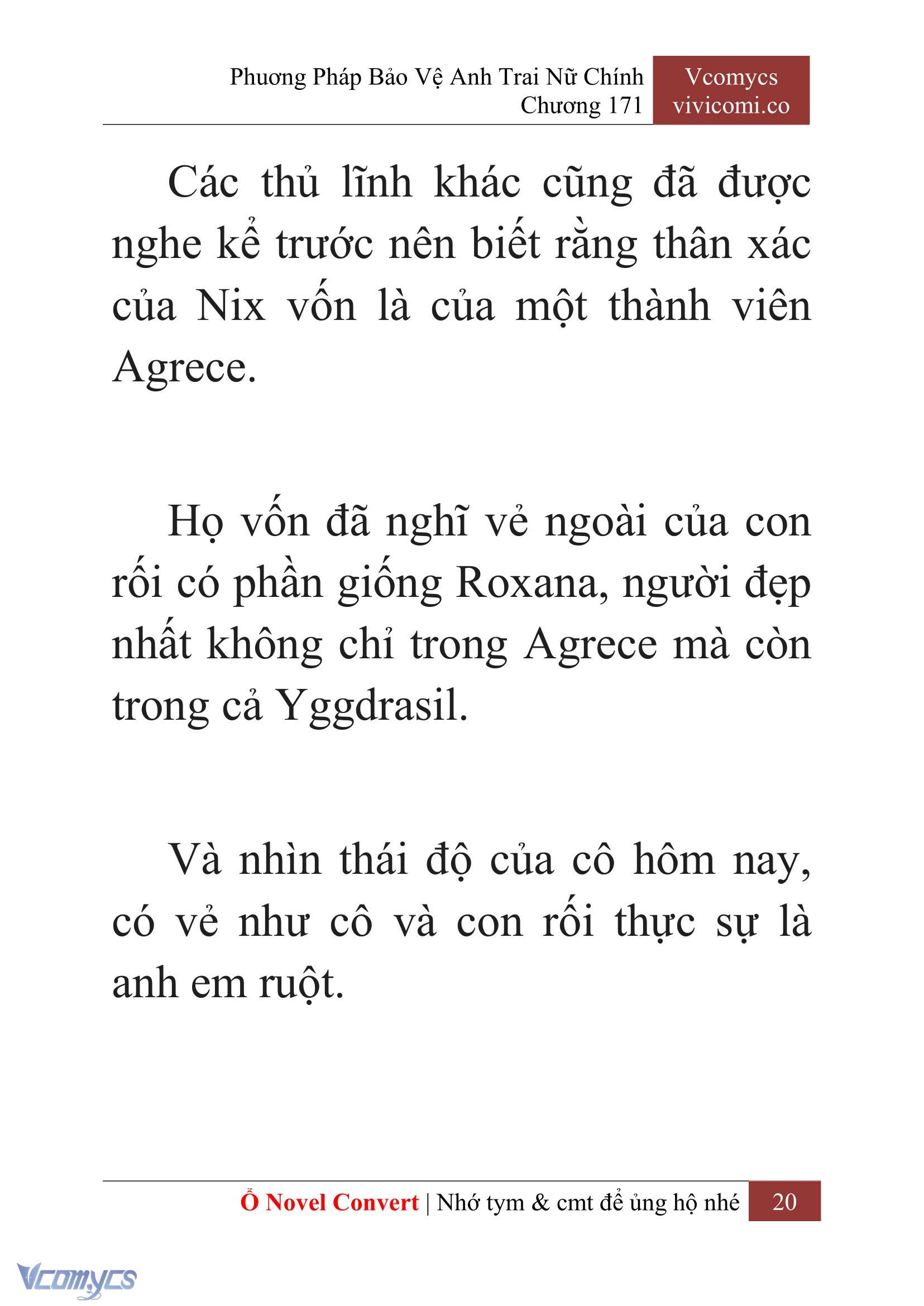 [Novel] Phương Pháp Bảo Vệ Anh Trai Nữ Chính Chap 171 - Trang 2