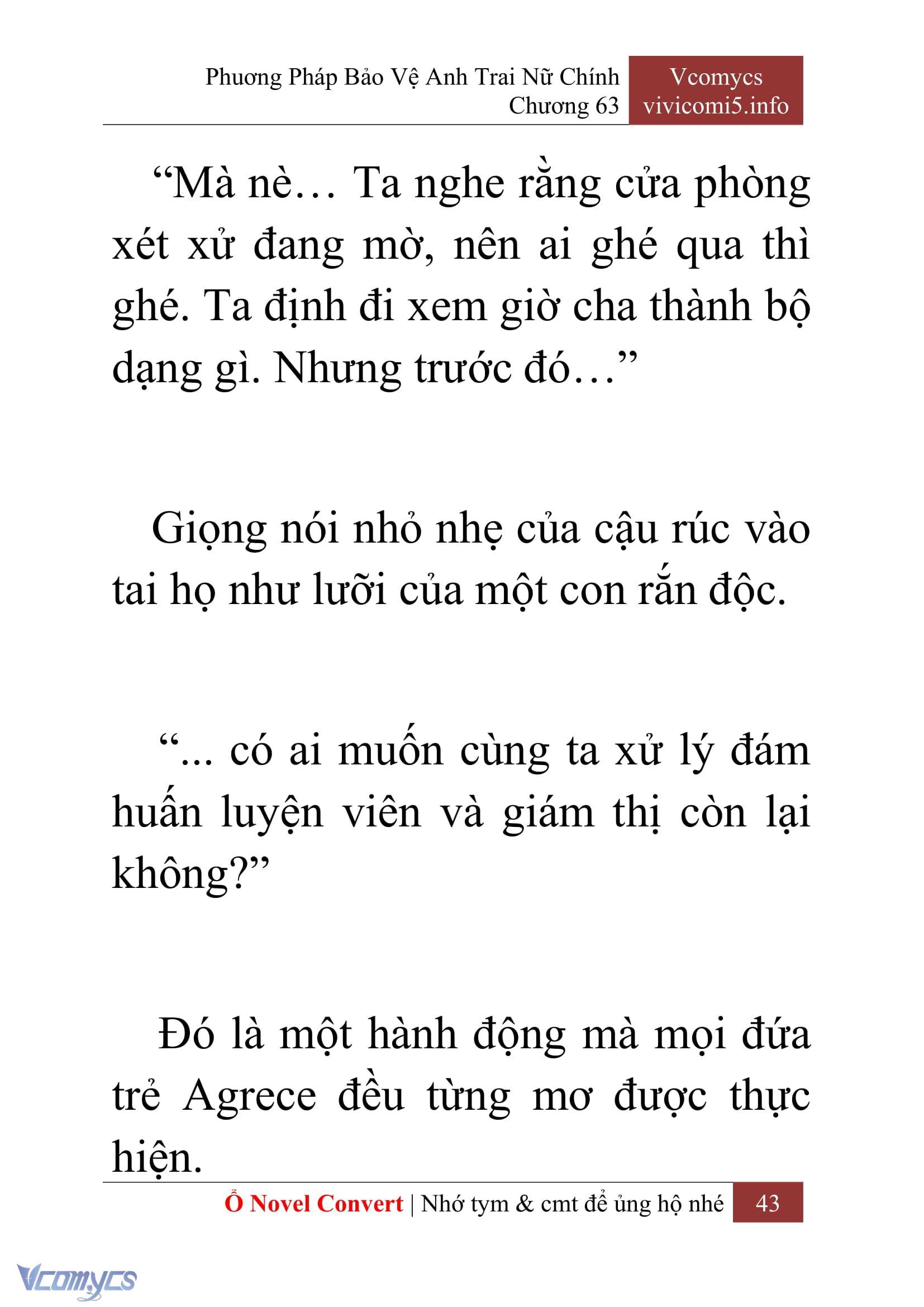 [Novel] Phương Pháp Bảo Vệ Anh Trai Nữ Chính Chap 63 - Trang 2