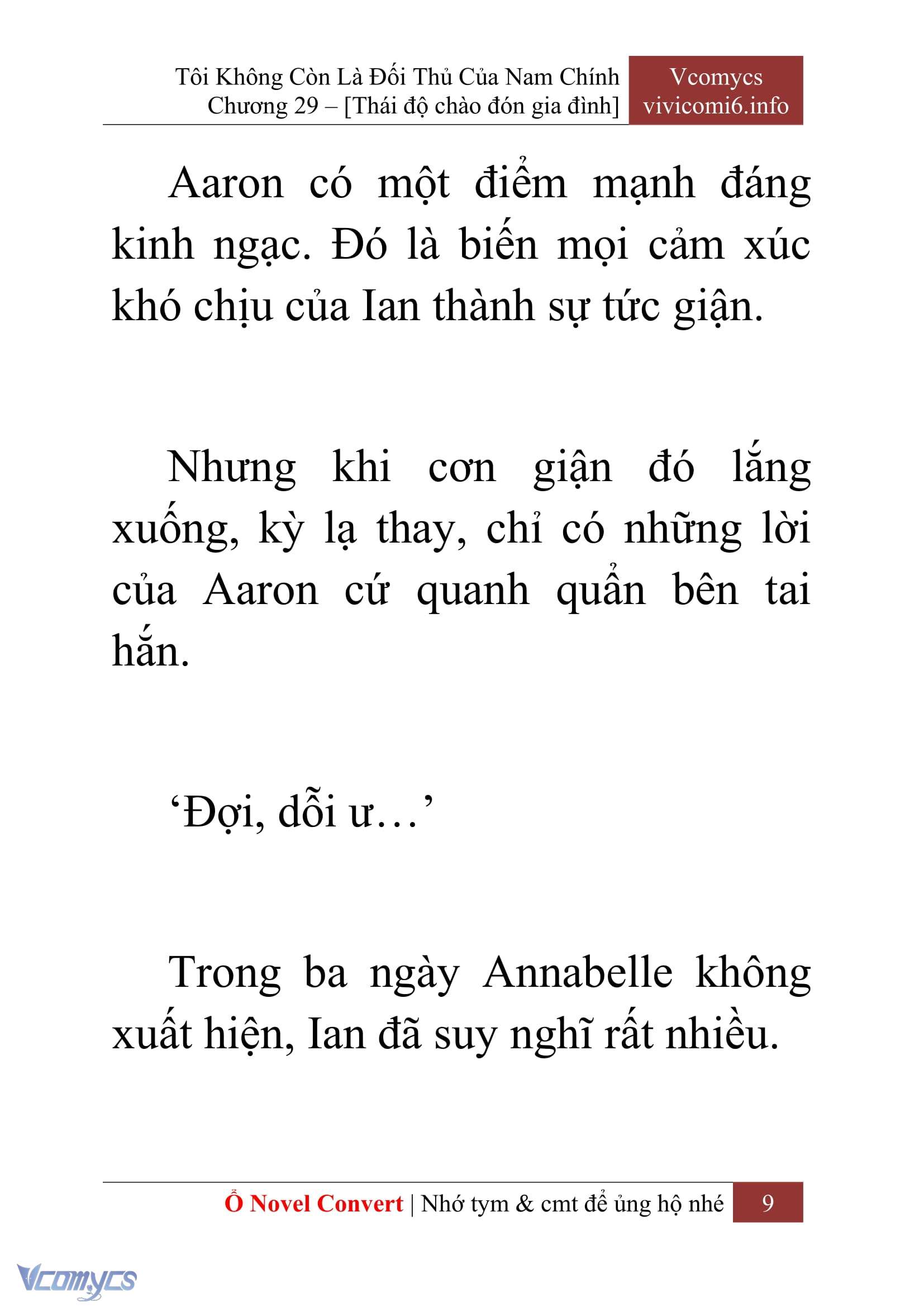 [Novel] Tôi Không Còn Là Đối Thủ Của Nam Chính Chap 29 - Trang 2