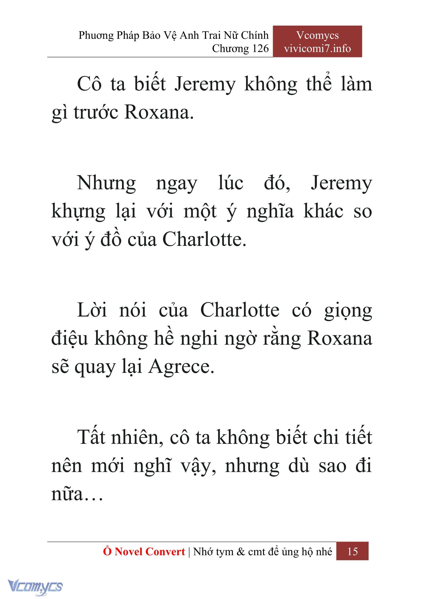 [Novel] Phương Pháp Bảo Vệ Anh Trai Nữ Chính Chap 126 - Trang 2
