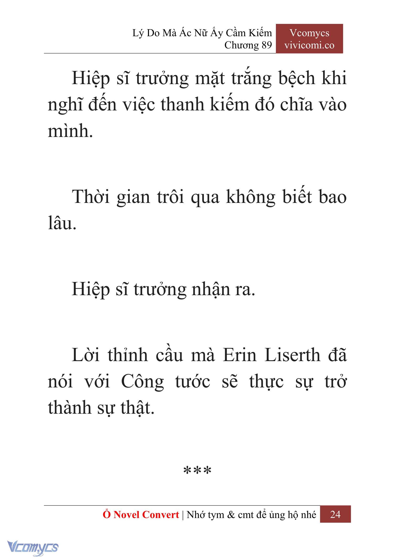 [Novel] Lý Do Mà Ác Nữ Ấy Cầm Kiếm Chap 89 - Trang 2