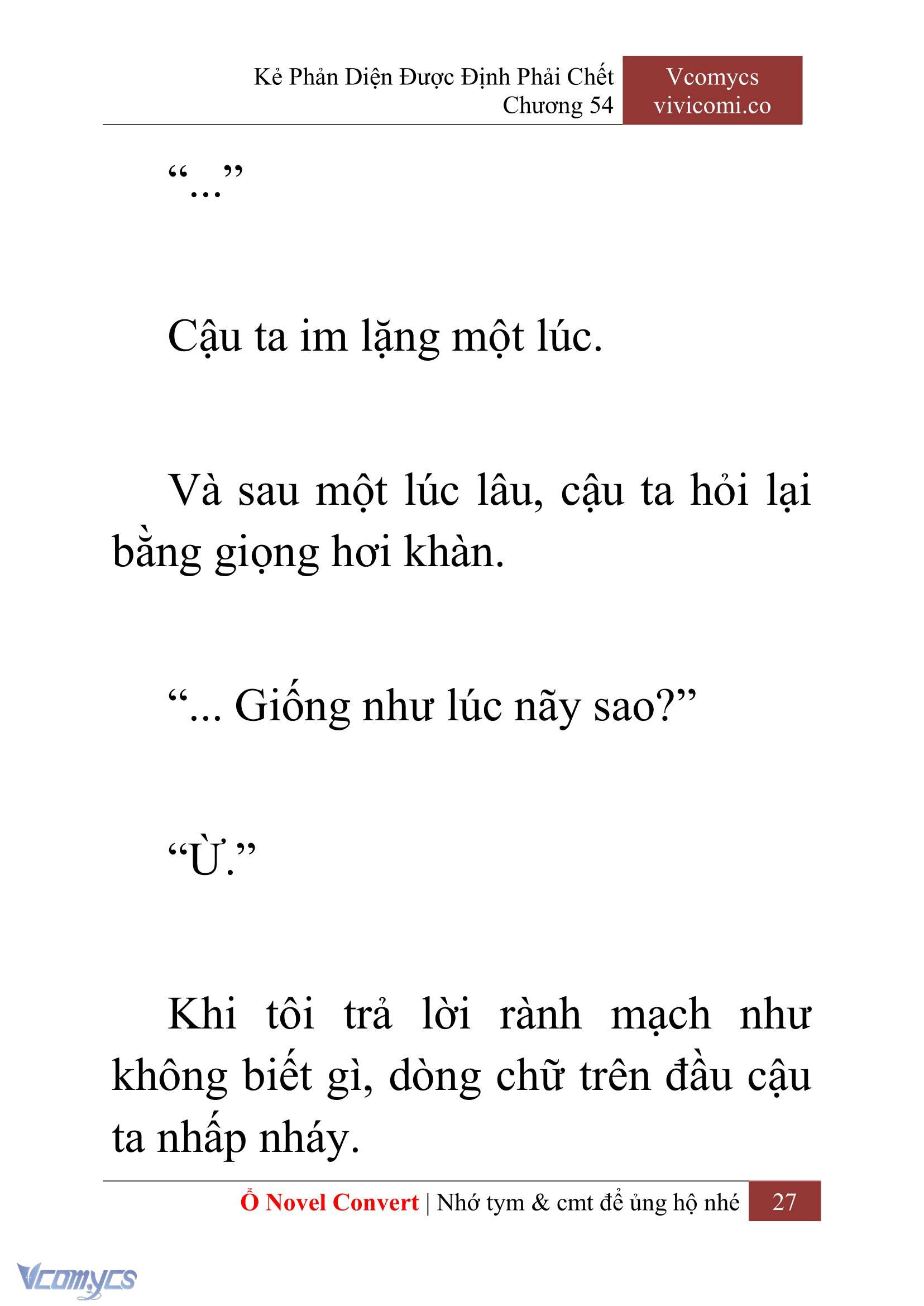 [Novel] Kẻ Phản Diện Được Định Phải Chết Chap 54 - Trang 2