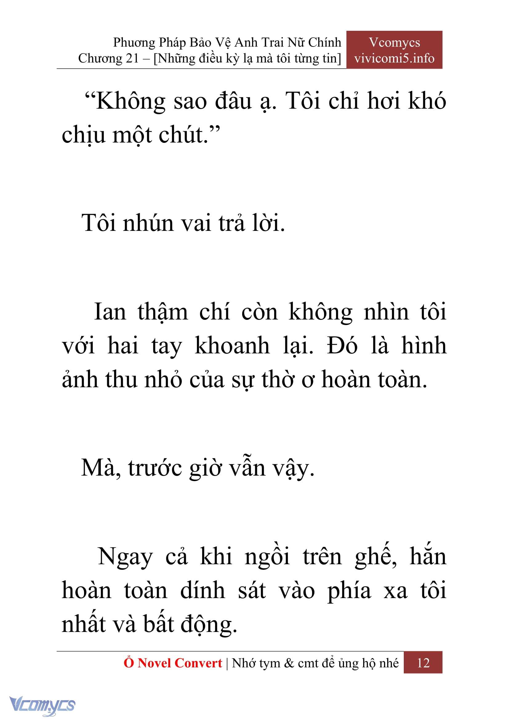 [Novel] Tôi Không Còn Là Đối Thủ Của Nam Chính Chap 21 - Trang 2