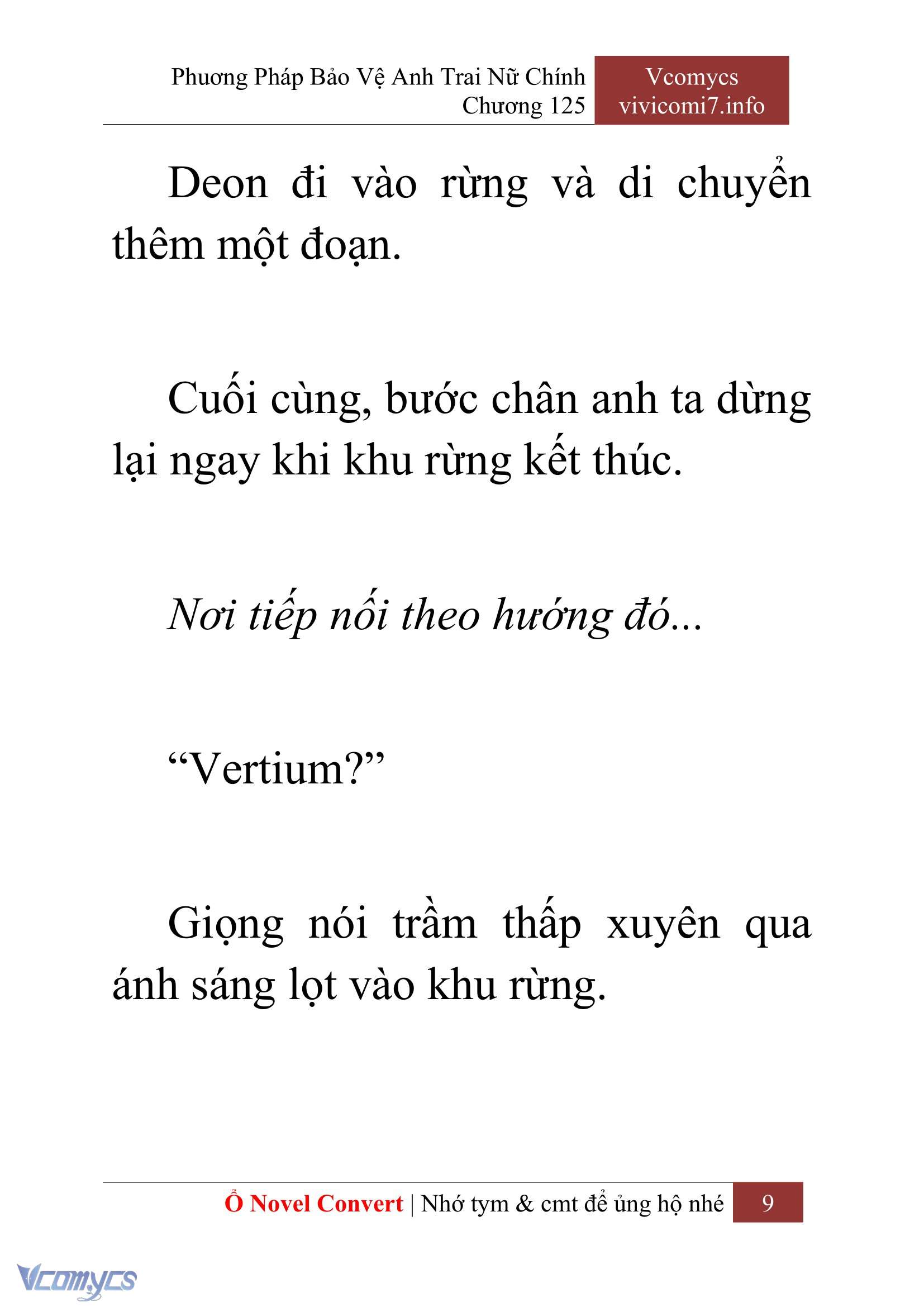 [Novel] Phương Pháp Bảo Vệ Anh Trai Nữ Chính Chap 125 - Trang 2
