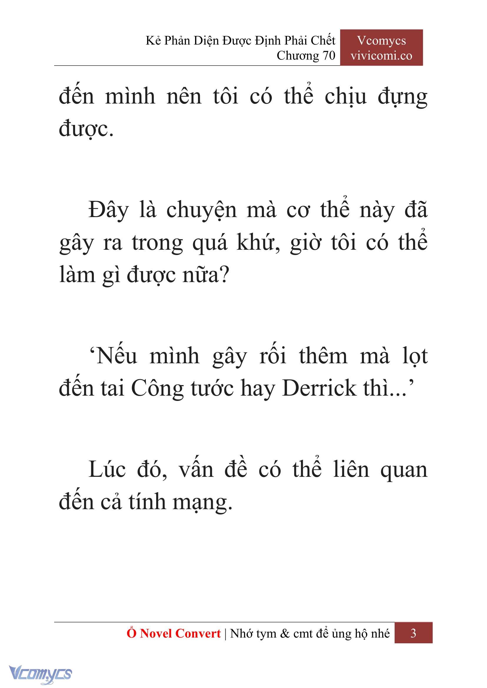 [Novel] Kẻ Phản Diện Được Định Phải Chết Chap 70 - Trang 2