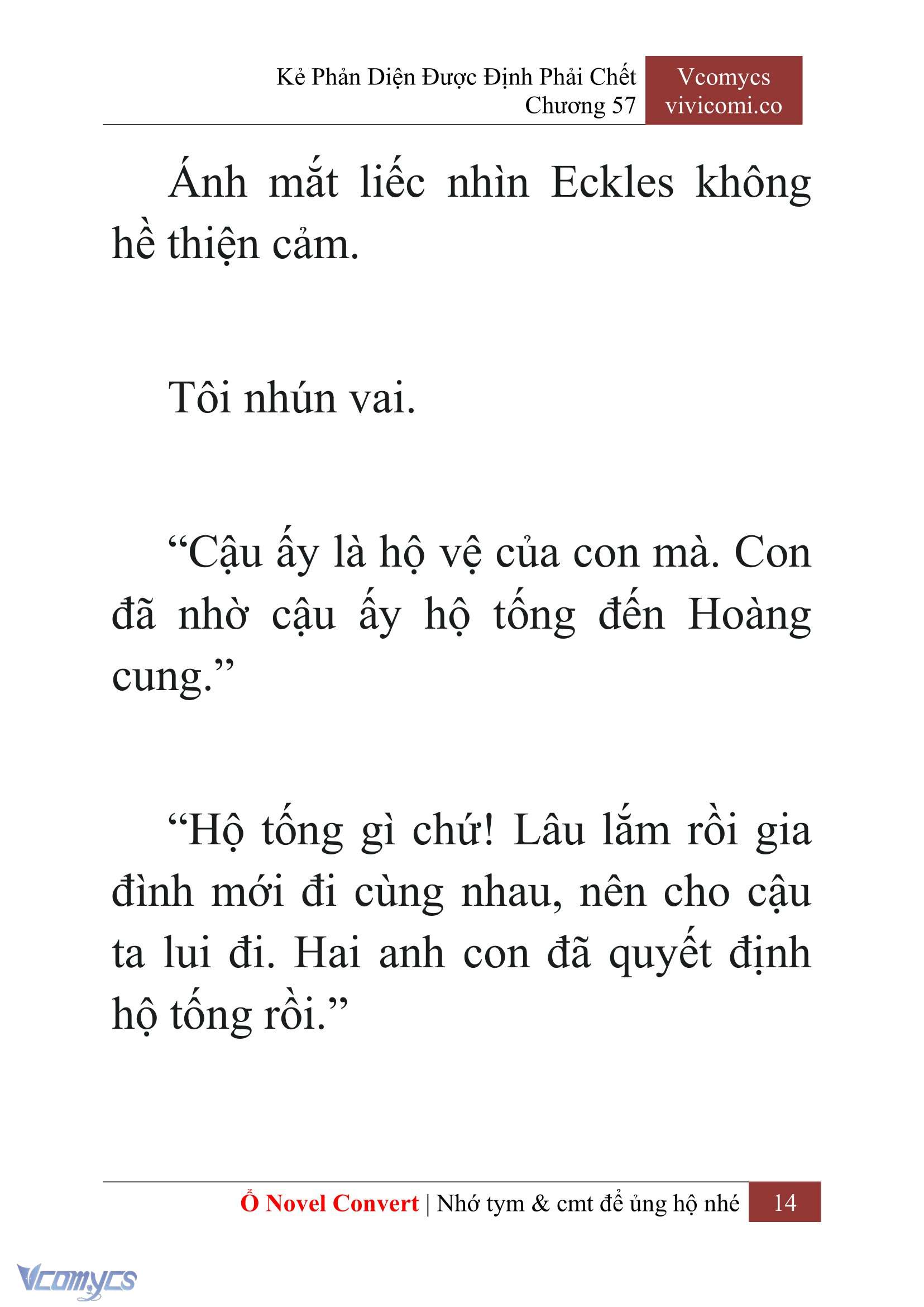 [Novel] Kẻ Phản Diện Được Định Phải Chết Chap 57 - Next Chap 58