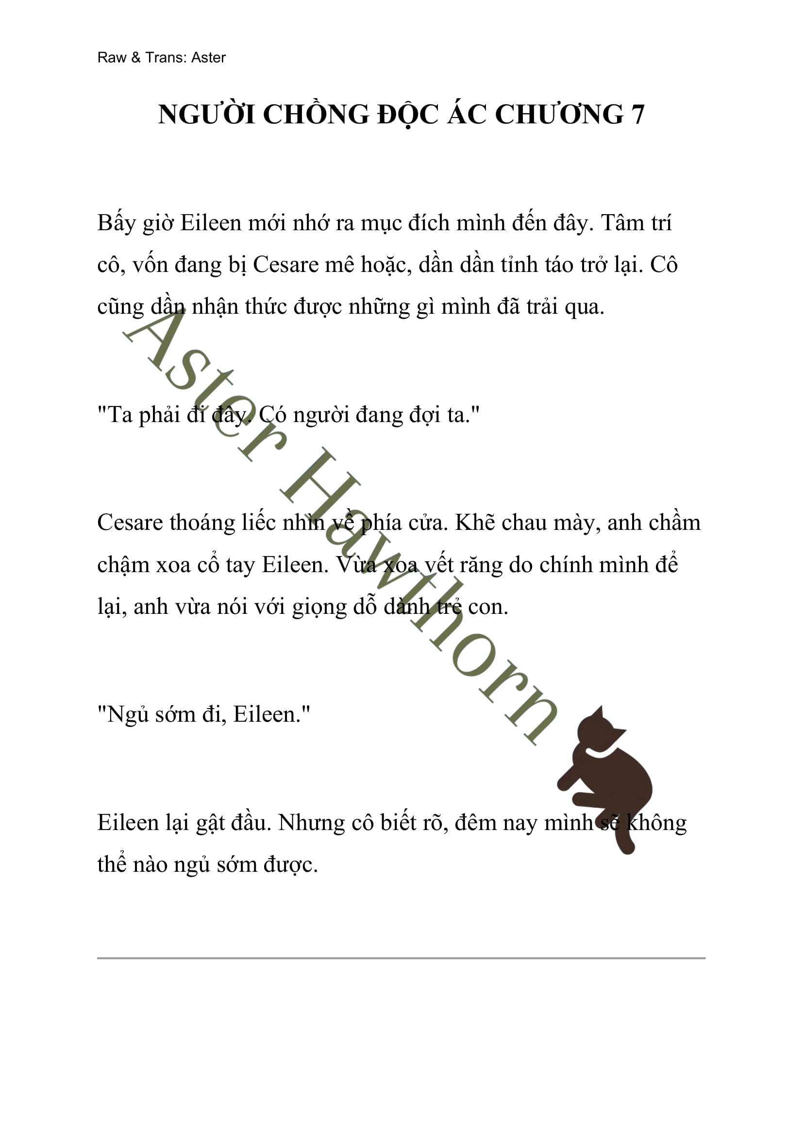 [NOVEL] Người Chồng Độc Ác Chap 7 - Trang 2